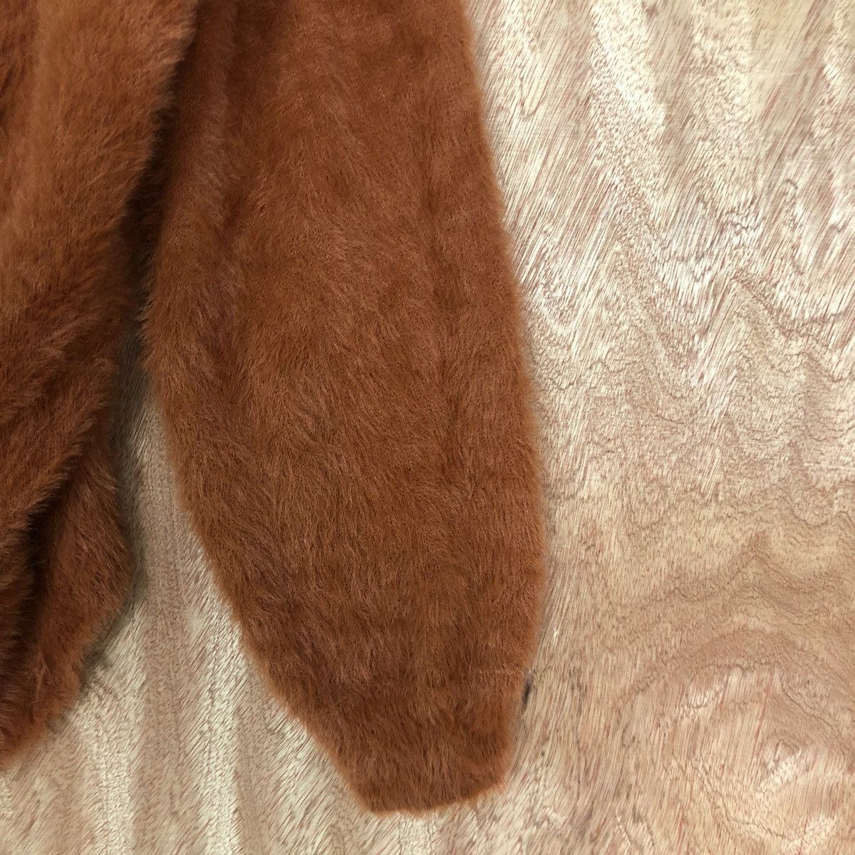 Homespun Knitwear × Japanese Brand Japan Brown Mohair Shag Shaggy Knitwear #0462 Size US M / EU 48-50 / 2 - 4 Thumbnail