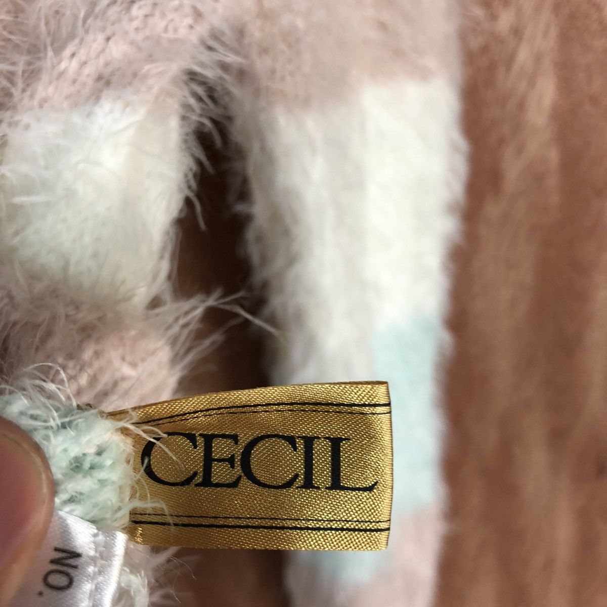 Homespun Knitwear × Japanese Brand Cecil Mc Bee Striped Mohair Knitwear sweater #0458 Size US M / EU 48-50 / 2 - 14 Thumbnail