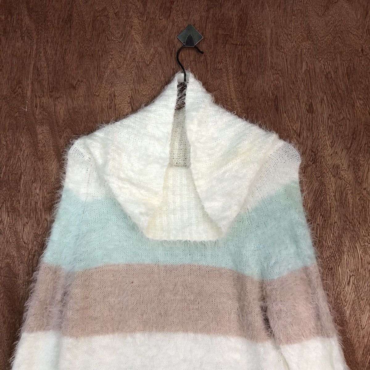 Homespun Knitwear × Japanese Brand Cecil Mc Bee Striped Mohair Knitwear sweater #0458 Size US M / EU 48-50 / 2 - 9 Thumbnail