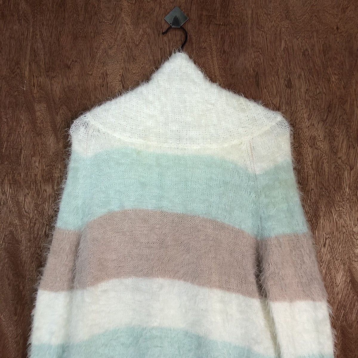 Homespun Knitwear × Japanese Brand Cecil Mc Bee Striped Mohair Knitwear sweater #0458 Size US M / EU 48-50 / 2 - 11 Thumbnail