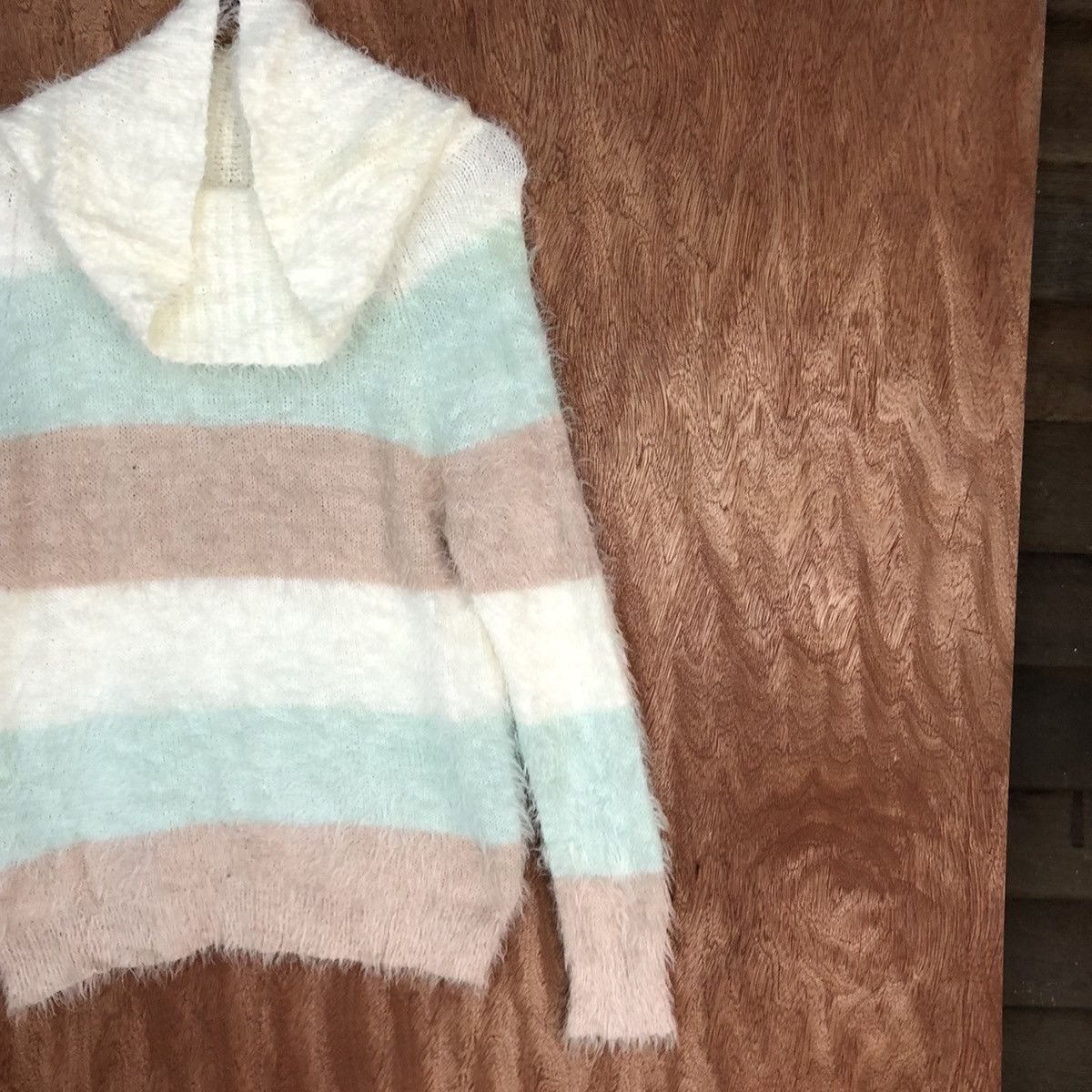 Homespun Knitwear × Japanese Brand Cecil Mc Bee Striped Mohair Knitwear sweater #0458 Size US M / EU 48-50 / 2 - 5 Thumbnail