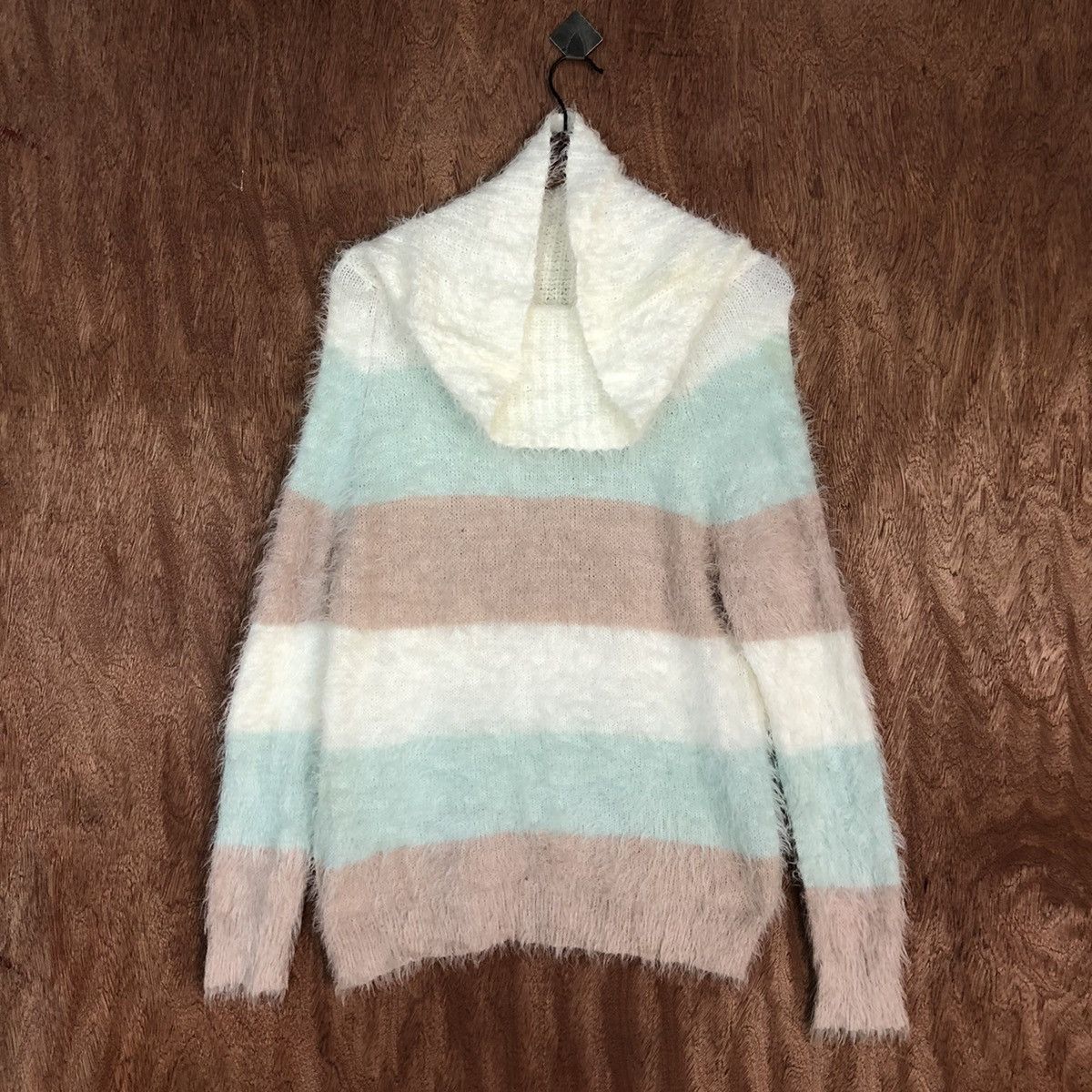 Homespun Knitwear × Japanese Brand Cecil Mc Bee Striped Mohair Knitwear sweater #0458 Size US M / EU 48-50 / 2 - 3 Thumbnail