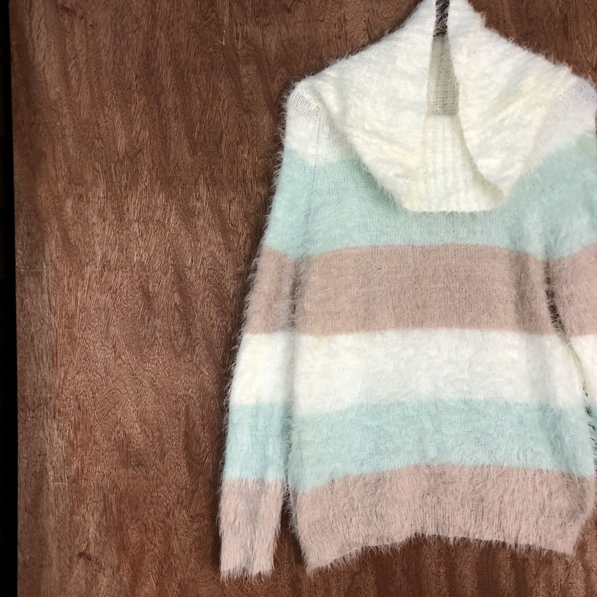 Homespun Knitwear × Japanese Brand Cecil Mc Bee Striped Mohair Knitwear sweater #0458 Size US M / EU 48-50 / 2 - 7 Thumbnail