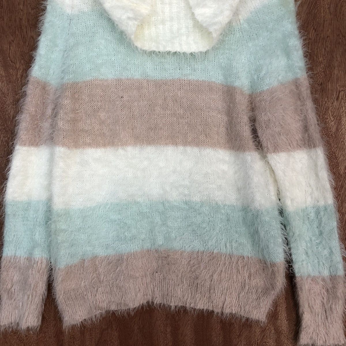 Homespun Knitwear × Japanese Brand Cecil Mc Bee Striped Mohair Knitwear sweater #0458 Size US M / EU 48-50 / 2 - 8 Thumbnail