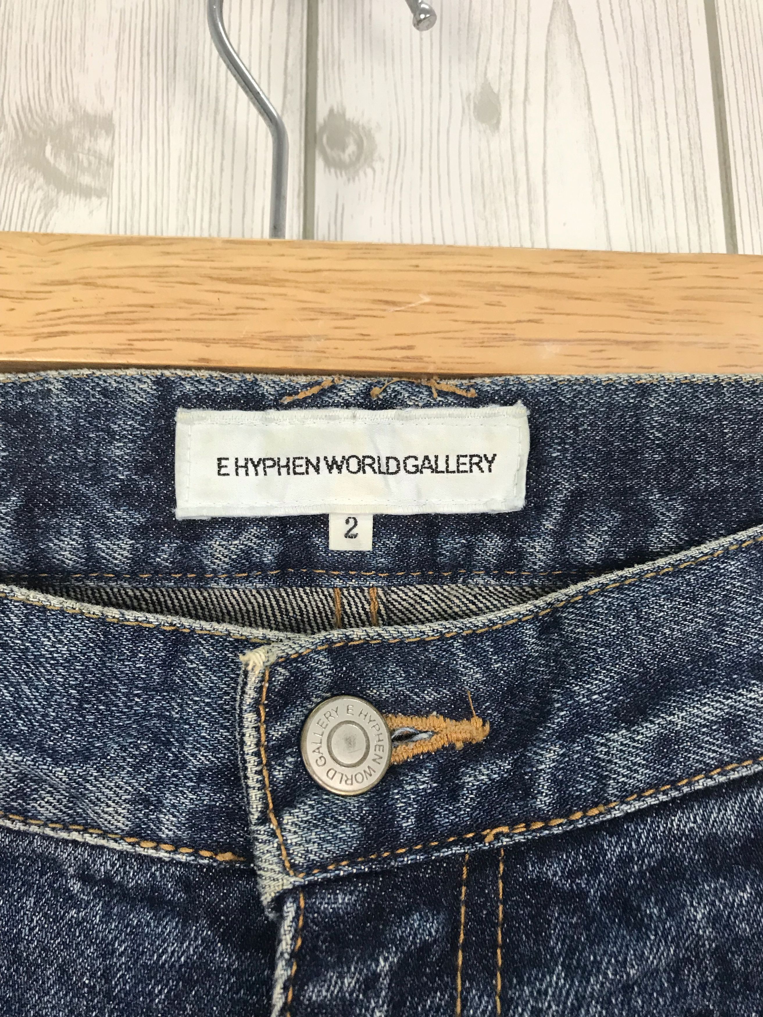 Hysteric Glamour Ehyphen World Gallery Zipper Cargo Drop Crotch Denim Jeans Size US 30 / EU 46 - 9 Thumbnail