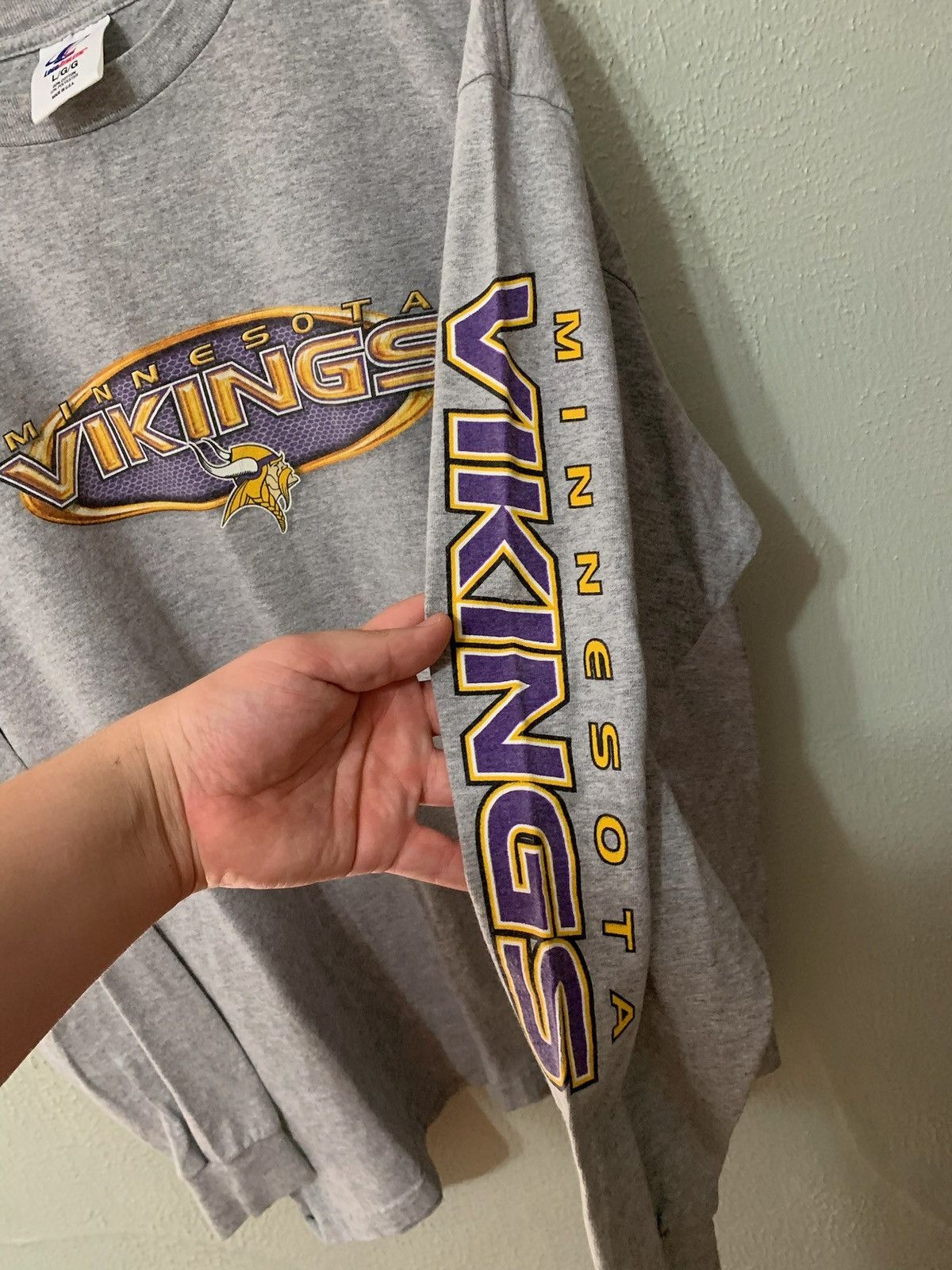 Logo Athletic Vintage Vikings Logo Longsleeve Size US L / EU 52-54 / 3 - 4 Thumbnail