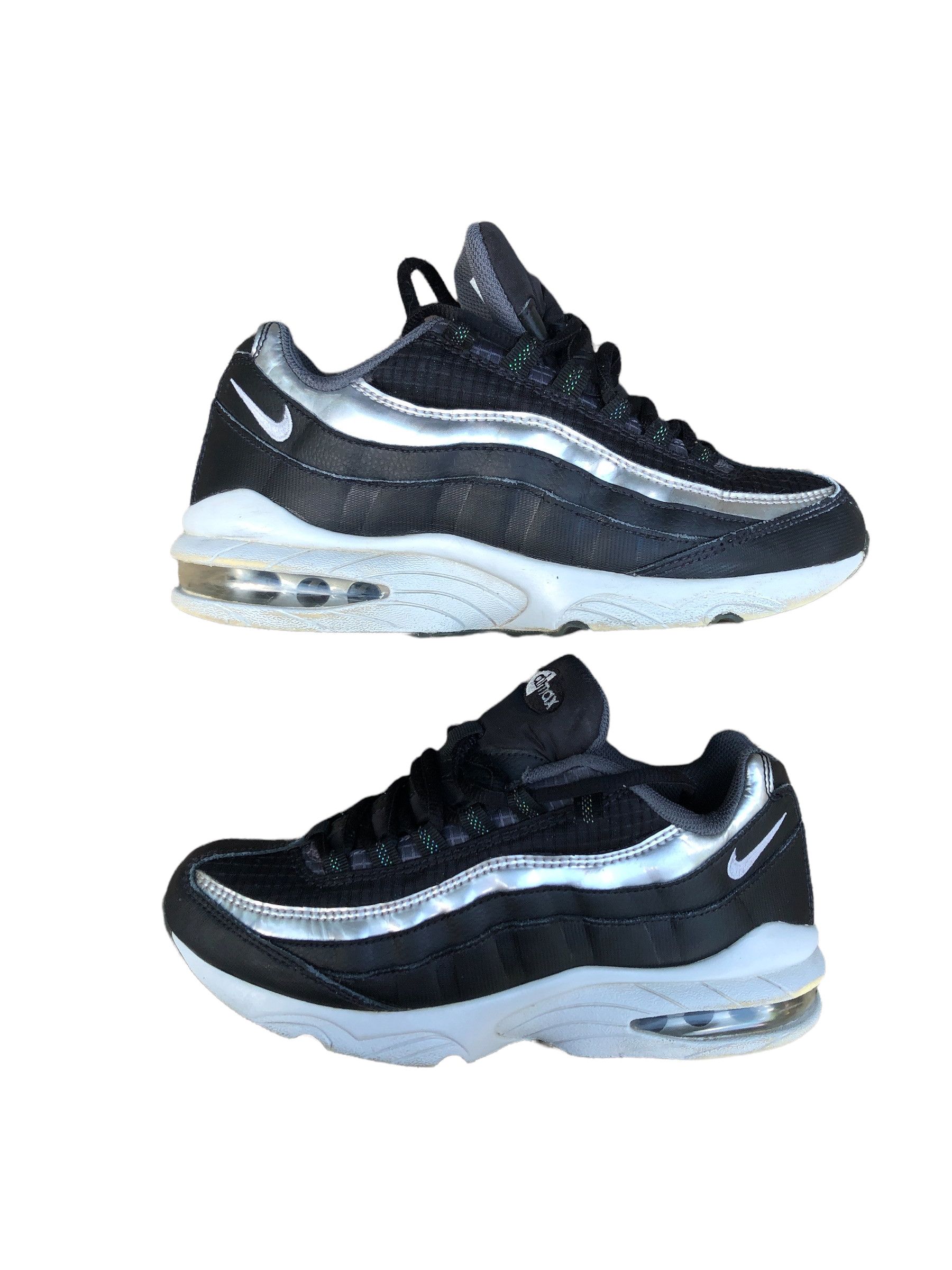 RARE 2018 Nike Air Max 95 Y2K Black Silver Size 6