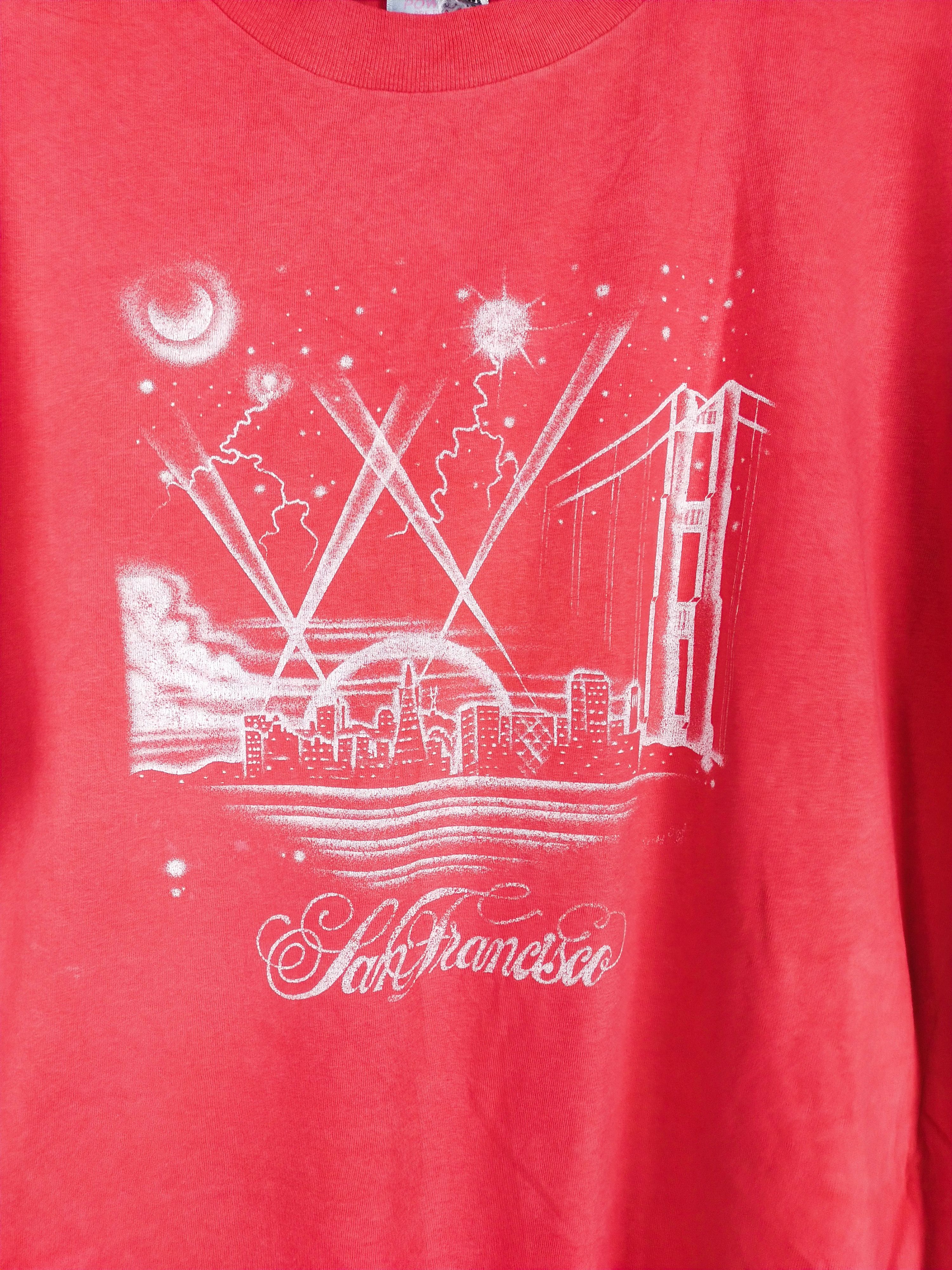 Vintage Oneita (San Francisco) Red T-shirt #3560 Size US XL / EU 56 / 4 - 3 Thumbnail