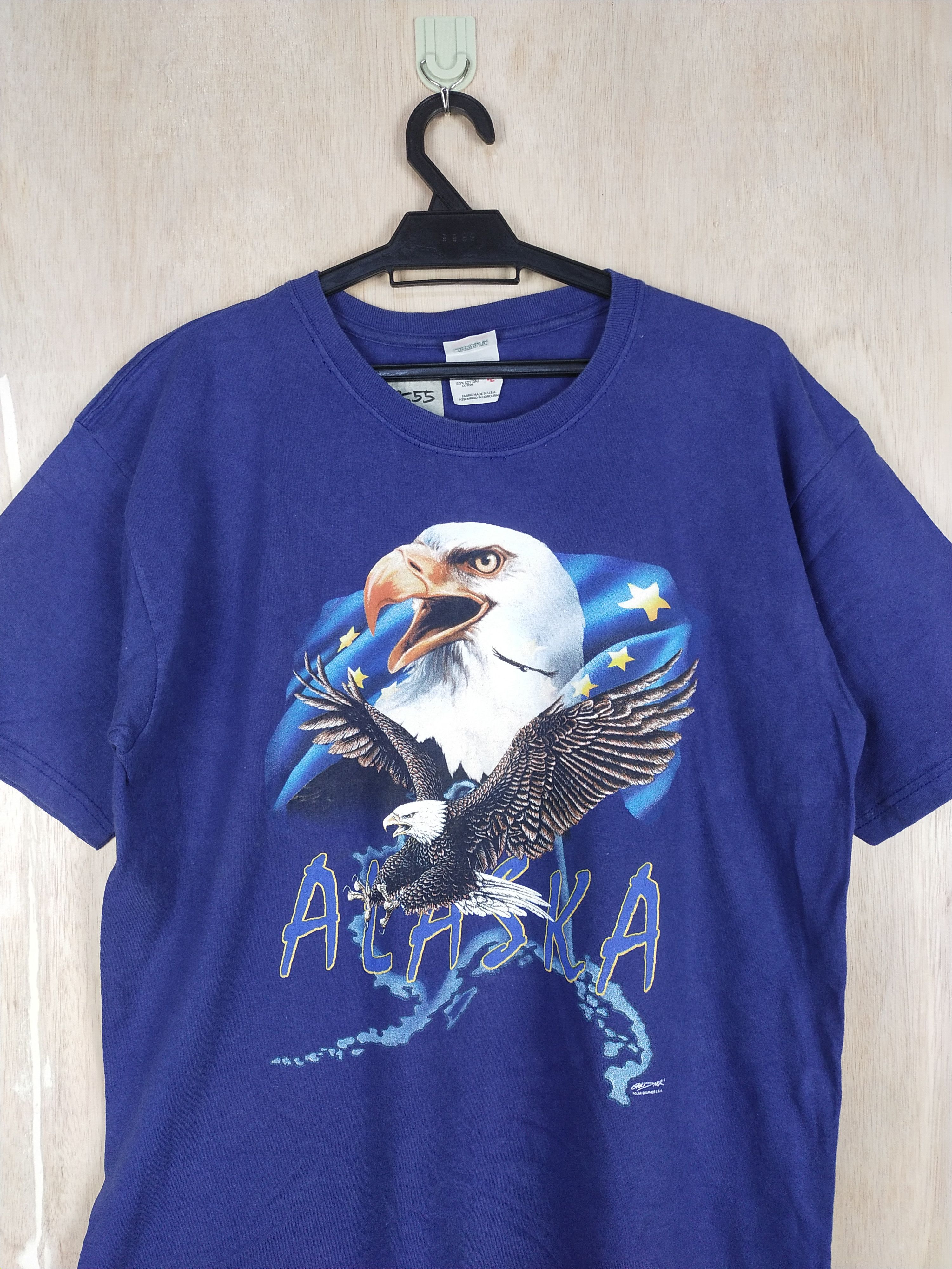 Anvil Alaska eagle american Anvil Blue T-shirt #3555 Size US L / EU 52-54 / 3 - 2 Thumbnail