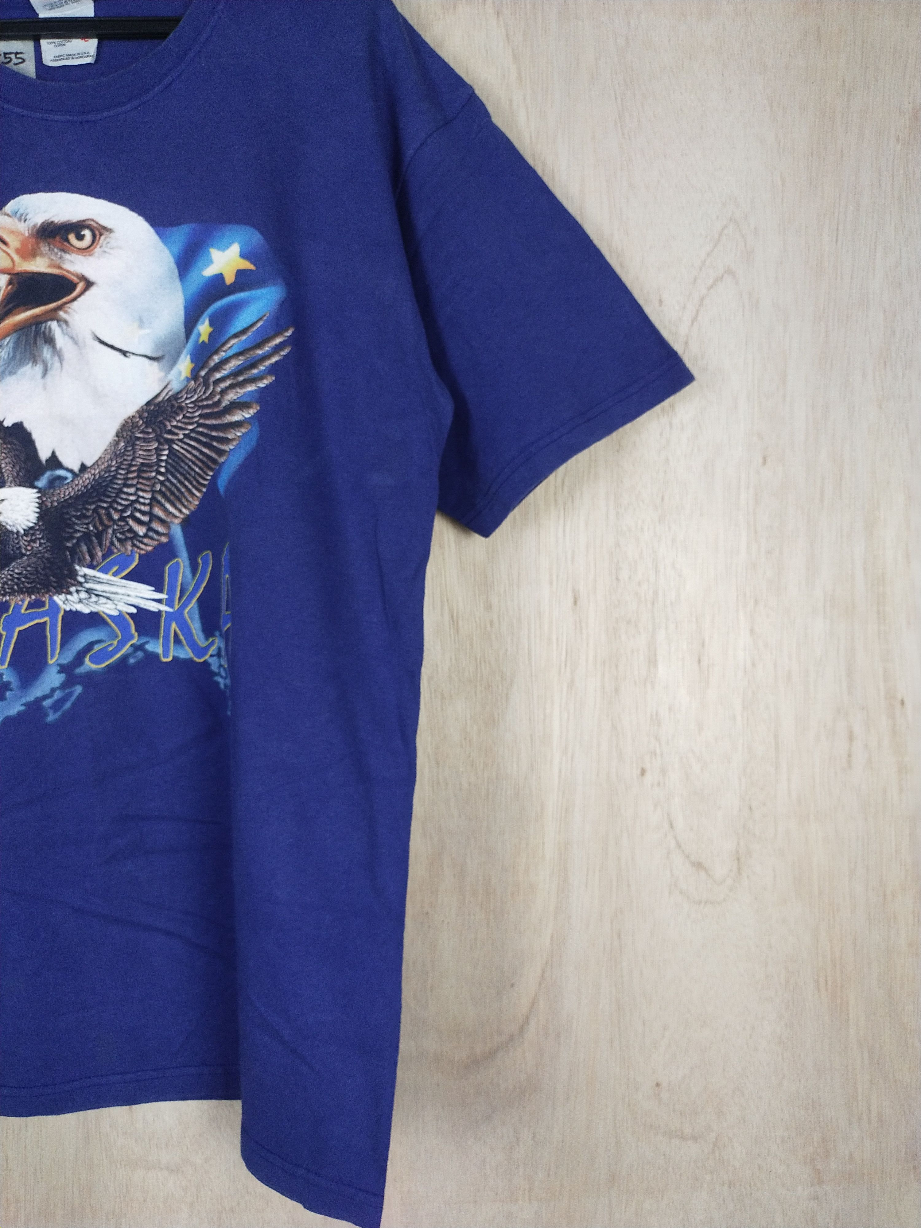 Anvil Alaska eagle american Anvil Blue T-shirt #3555 Size US L / EU 52-54 / 3 - 7 Thumbnail