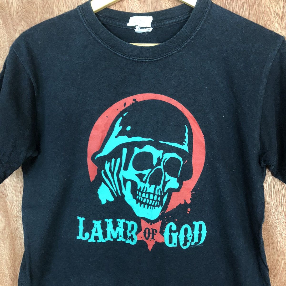Band Tees D Lamb Of God Metal band vintage Dark Blue #2180 Size US S / EU 44-46 / 1 - 4 Thumbnail