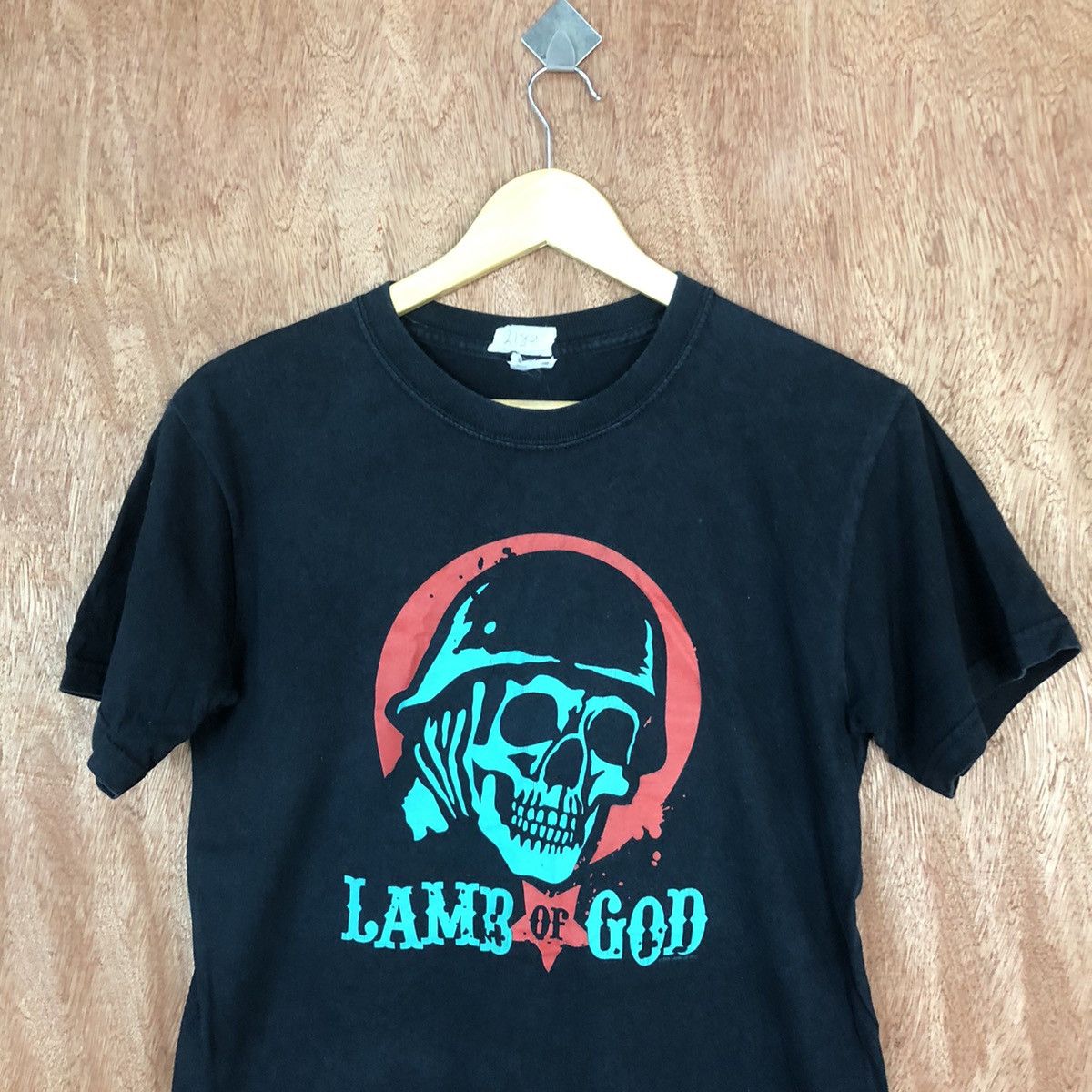 Band Tees D Lamb Of God Metal band vintage Dark Blue #2180 Size US S / EU 44-46 / 1 - 2 Thumbnail