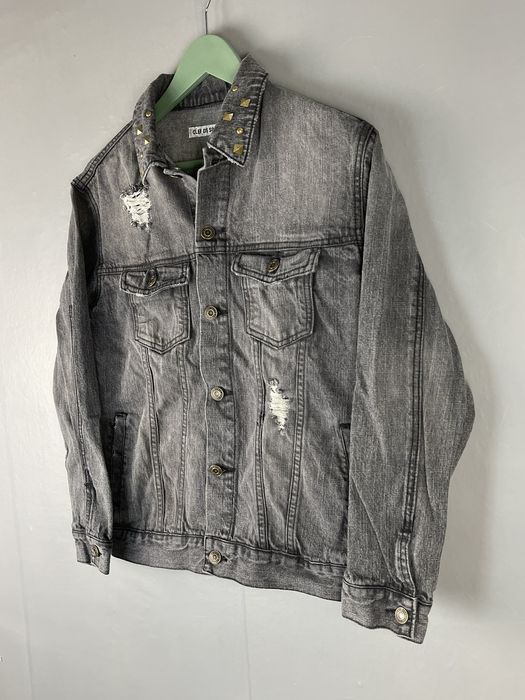 Vintage CLEF DE SOL Rippe Style Rare Design Denim Trucker Jacket | Grailed