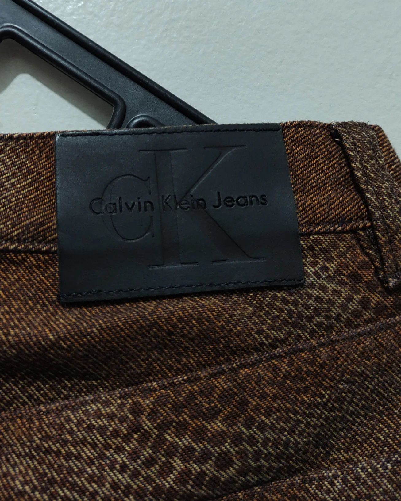 Calvin Klein × Designer Calvin Klein Pyton Snake Printed Jeans pants Size US 30 / EU 46 - 10 Thumbnail
