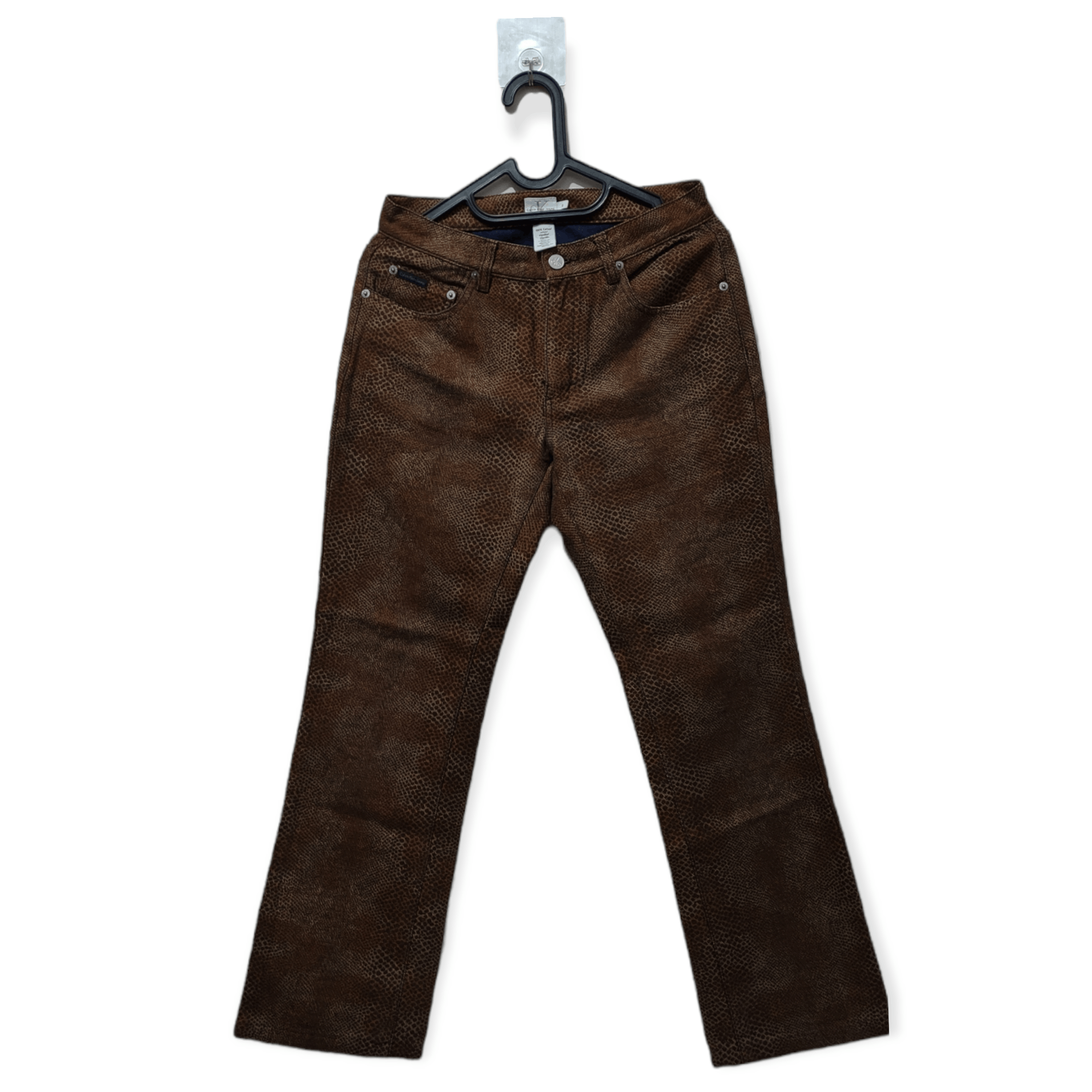 Calvin Klein × Designer Calvin Klein Pyton Snake Printed Jeans pants Size US 30 / EU 46 - 1 Thumbnail