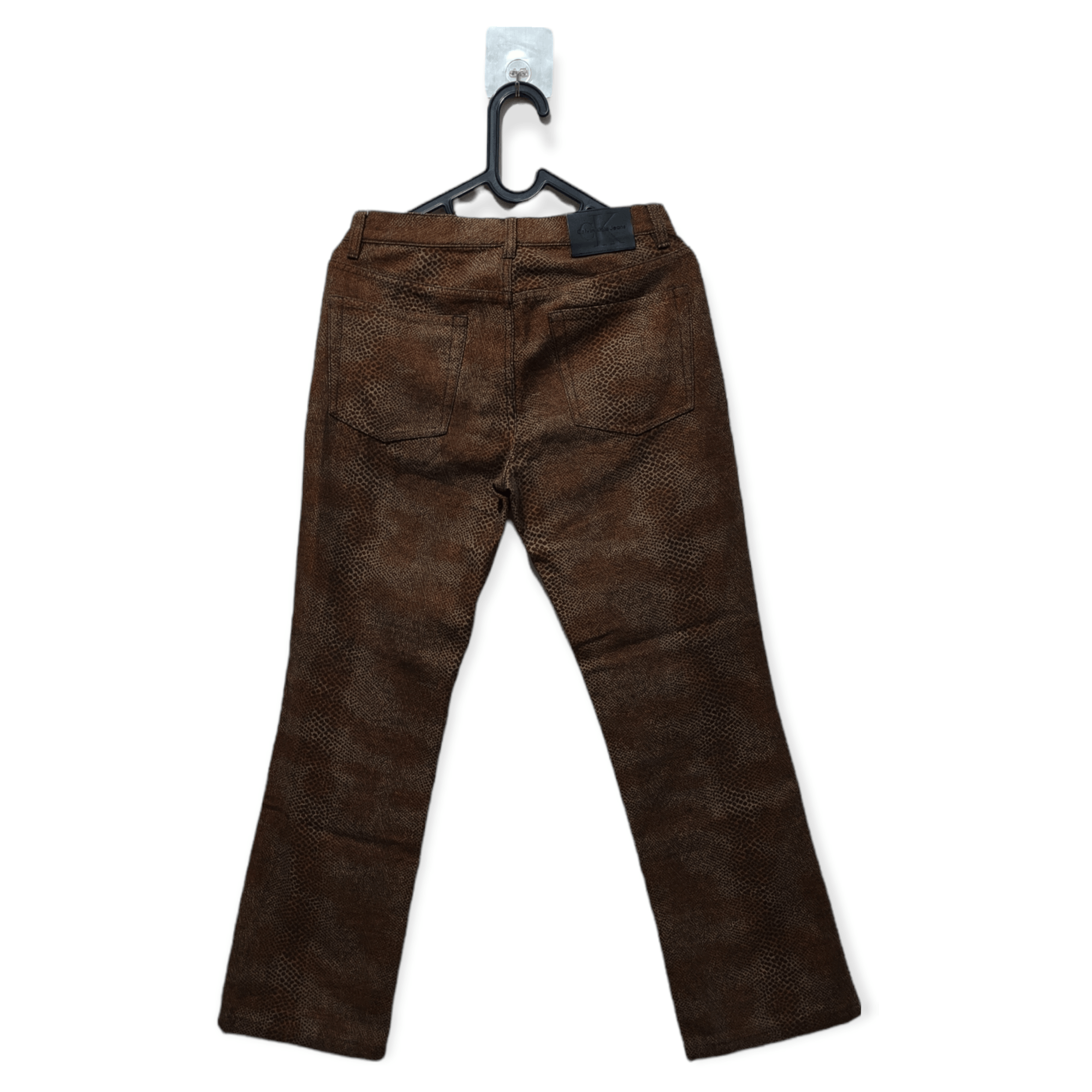 Calvin Klein × Designer Calvin Klein Pyton Snake Printed Jeans pants Size US 30 / EU 46 - 2 Thumbnail