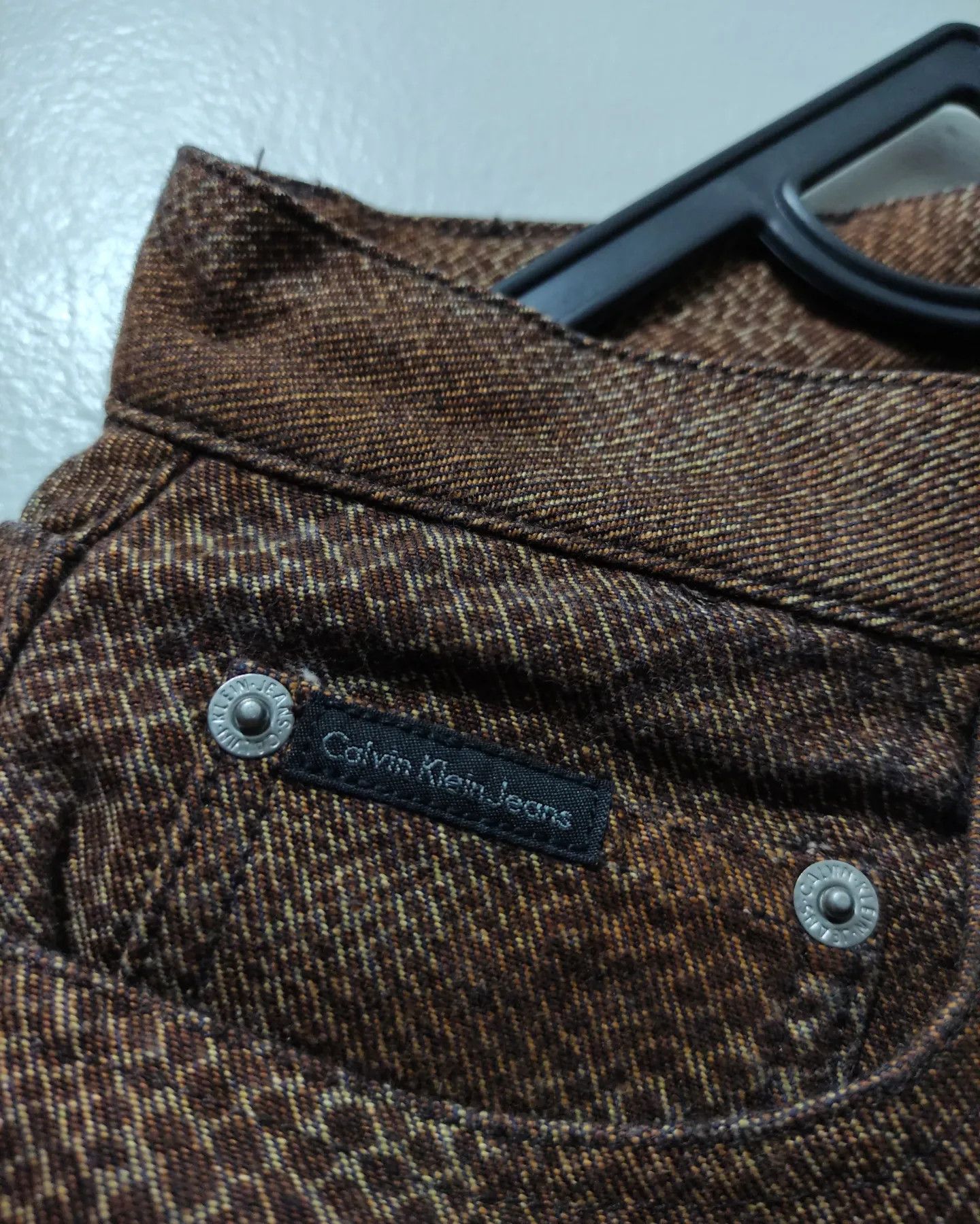Calvin Klein × Designer Calvin Klein Pyton Snake Printed Jeans pants Size US 30 / EU 46 - 7 Thumbnail