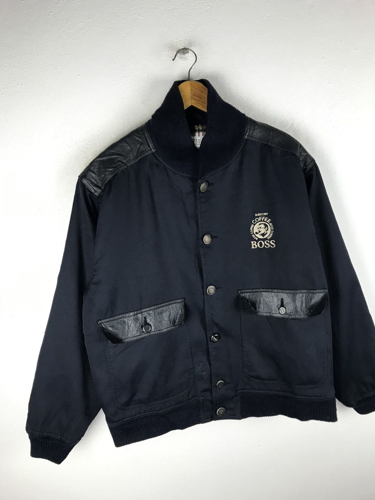 Vintage 🔥SALE🔥SUNTORY BOSS COFFEE BOMBER JACKET RACING BRAND Size US L / EU 52-54 / 3 - 3 Thumbnail