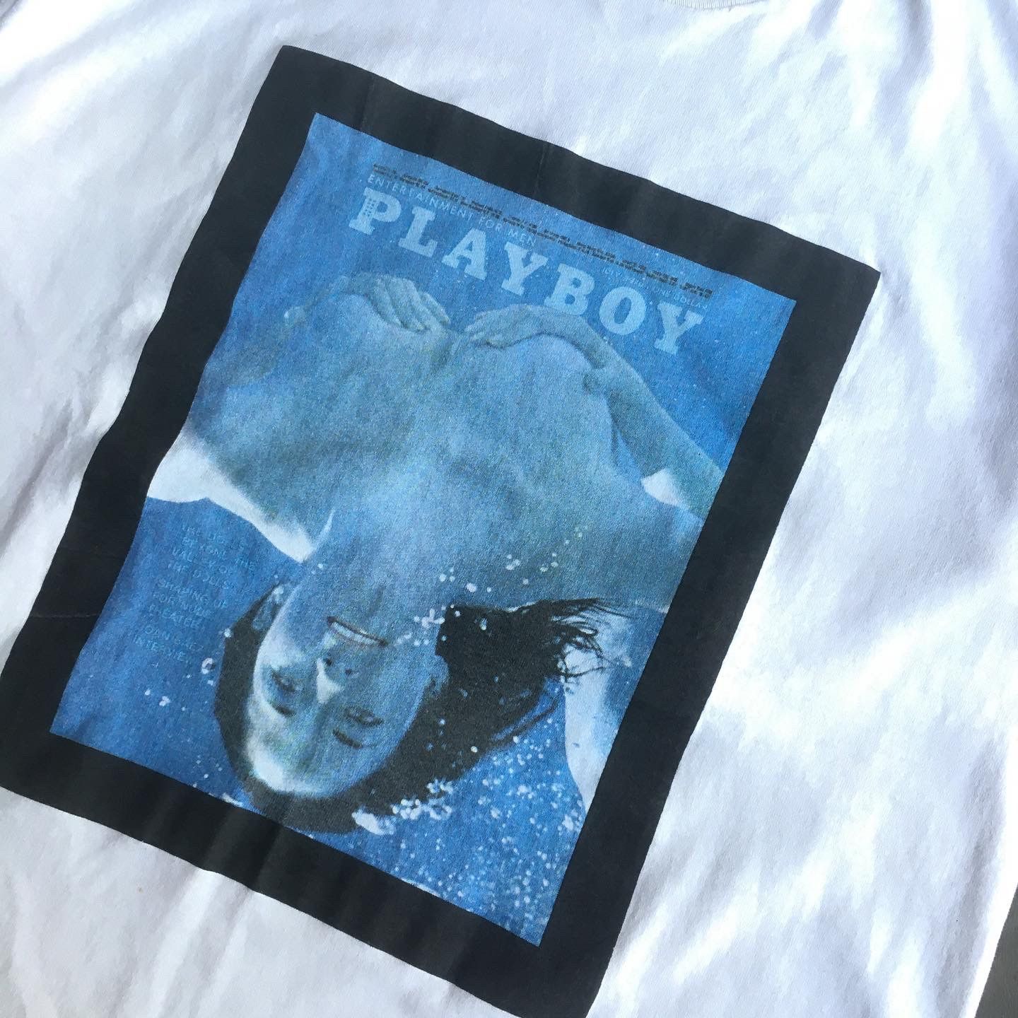 Playboy × Vintage VTG 80s playboy magazine cover book tee VERYRARE Size US M / EU 48-50 / 2 - 2 Thumbnail