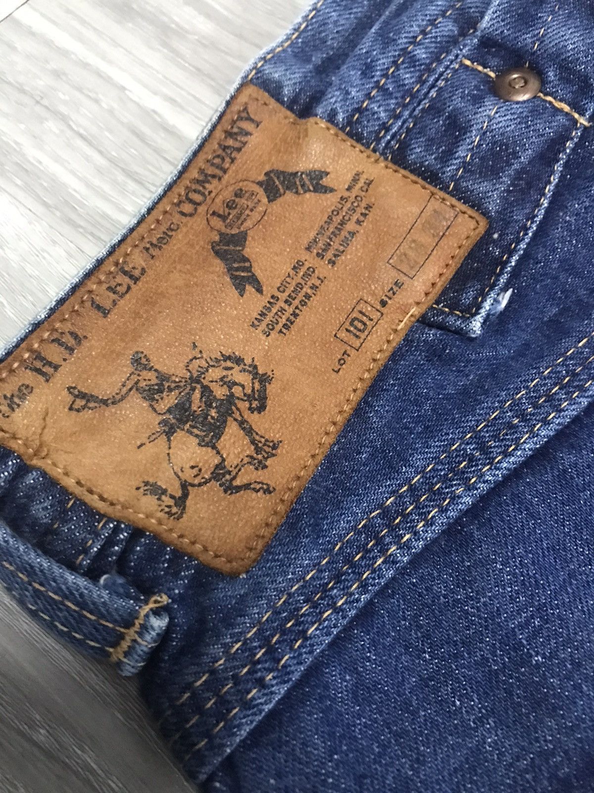 Lee Vintage Reproduction H.D Lee Buckle Back Jeans Size US 28 / EU 44 - 11 Thumbnail