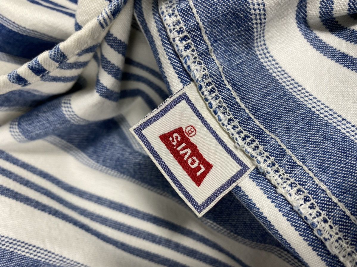 Levi's 80’s Vintage LEVIS striped denim over-shirt size L Size US L / EU 52-54 / 3 - 5 Thumbnail