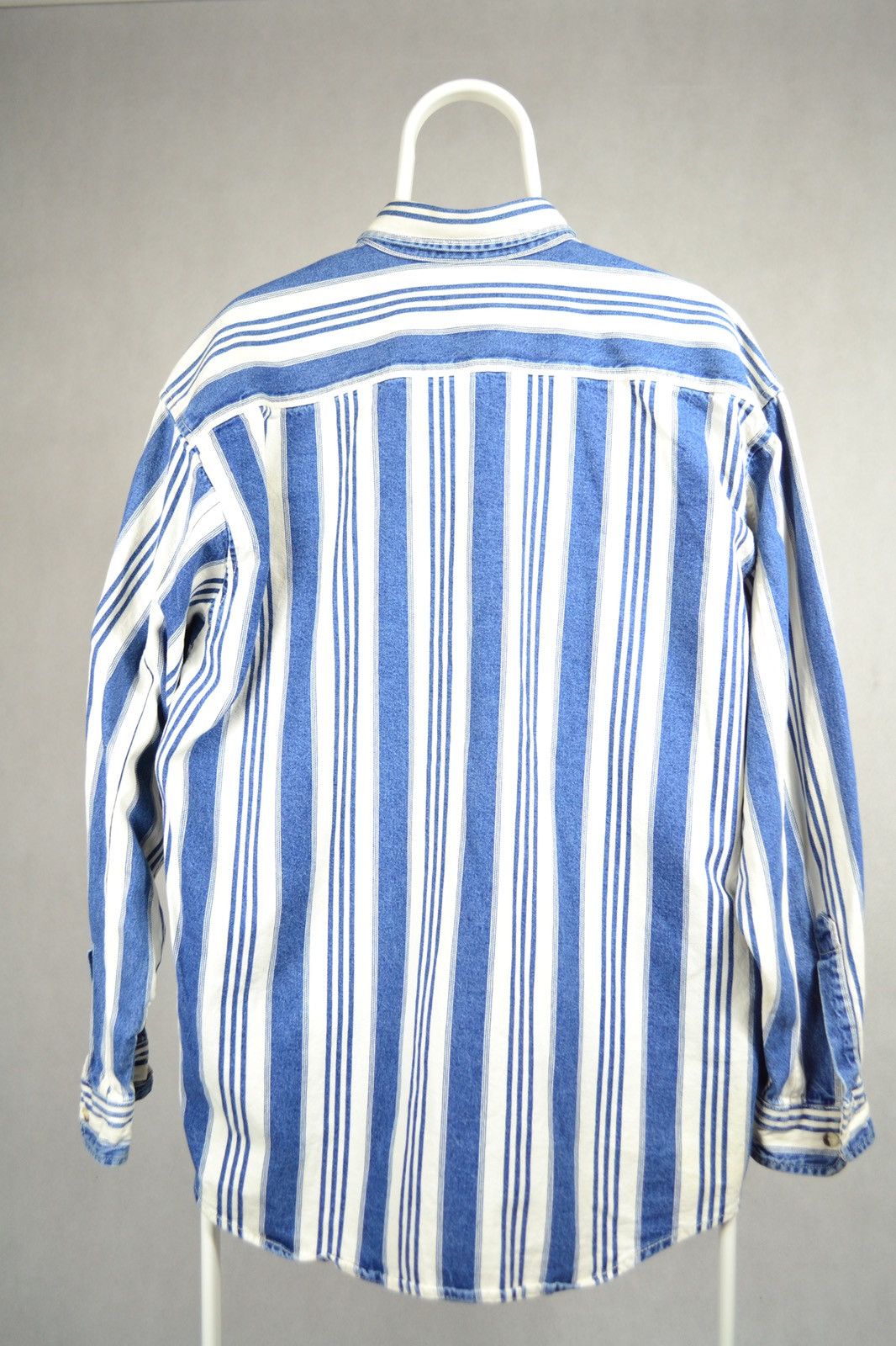 Levi's 80’s Vintage LEVIS striped denim over-shirt size L Size US L / EU 52-54 / 3 - 2 Thumbnail