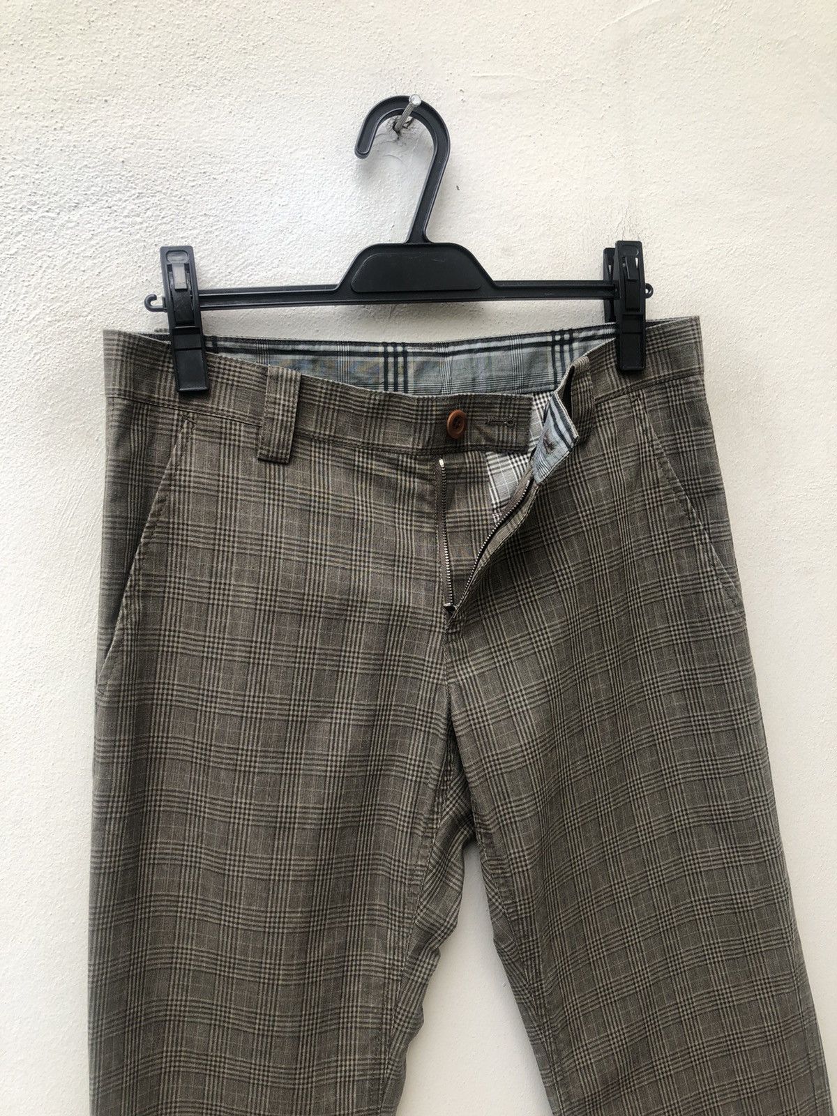 Paul Smith Vintage Paul Smith Checkered Waxed Trouser Pant Size US 30 / EU 46 - 8 Thumbnail