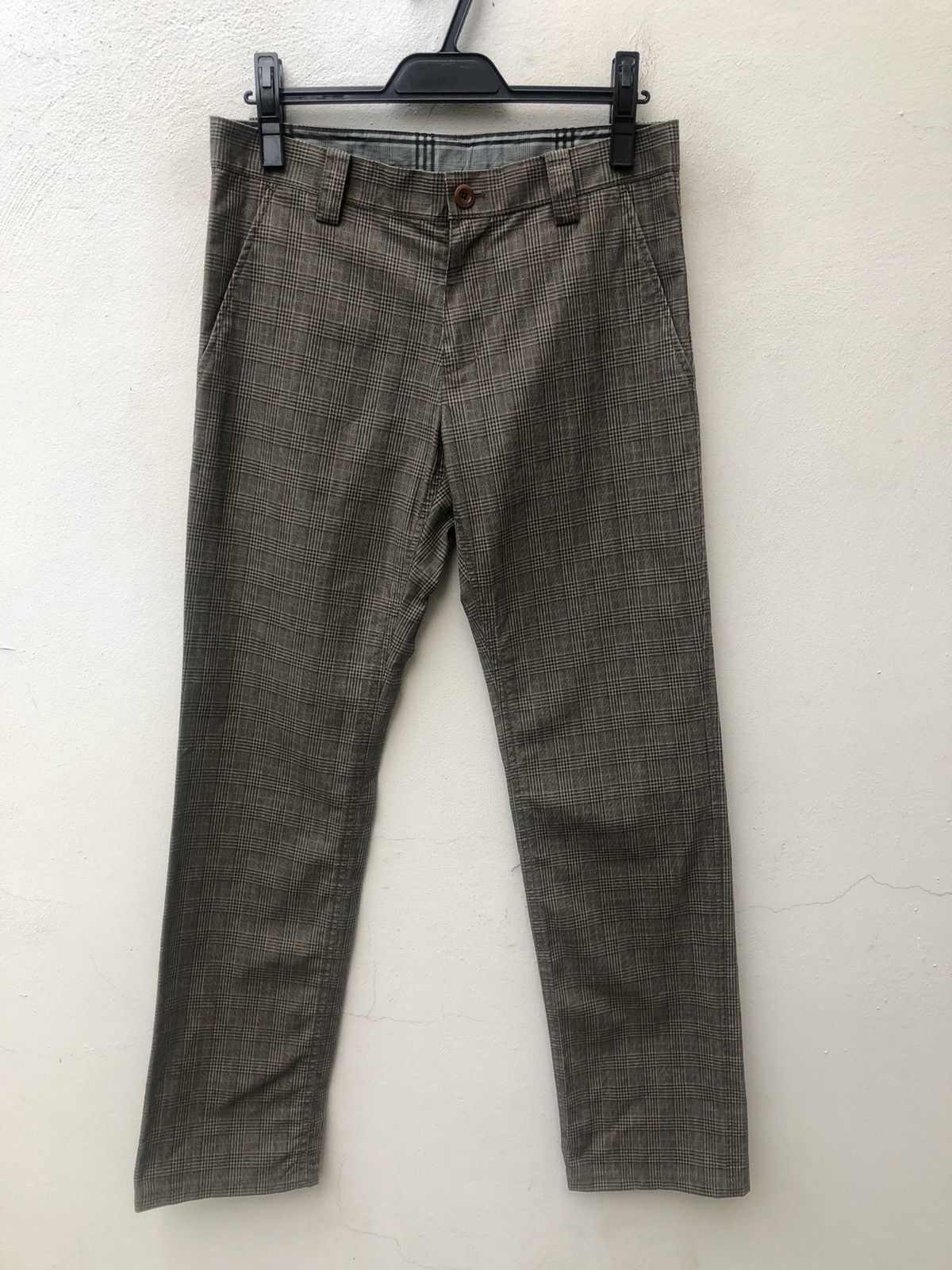 Paul Smith Vintage Paul Smith Checkered Waxed Trouser Pant Size US 30 / EU 46 - 6 Thumbnail