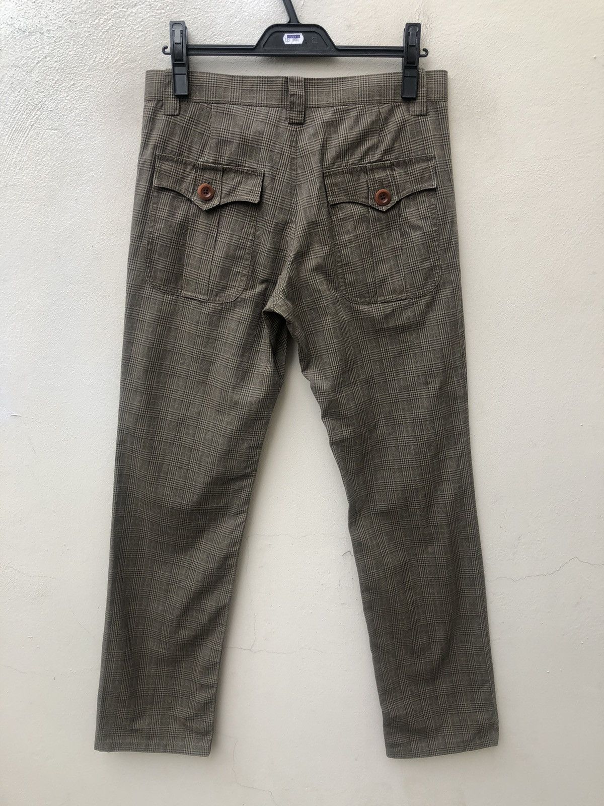 Paul Smith Vintage Paul Smith Checkered Waxed Trouser Pant Size US 30 / EU 46 - 11 Thumbnail