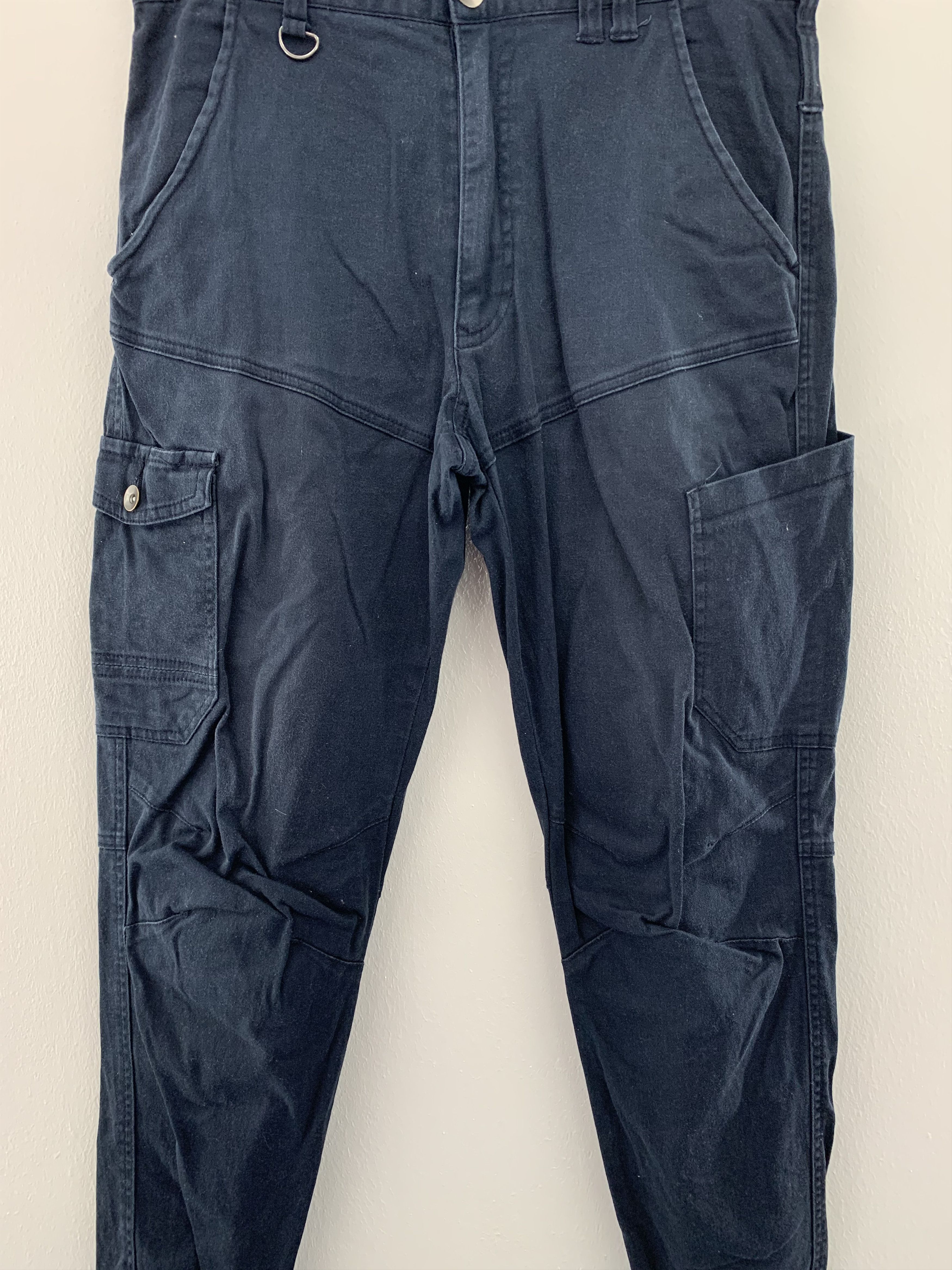 Japanese Brand × Vintage Blue Cargo Pants Vintage size 31 Size US 31 - 3 Thumbnail