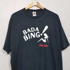 Vintage T-shirt Y2k Bada Bing Strip Club The Sopranos Promo HBO Show Sz XL