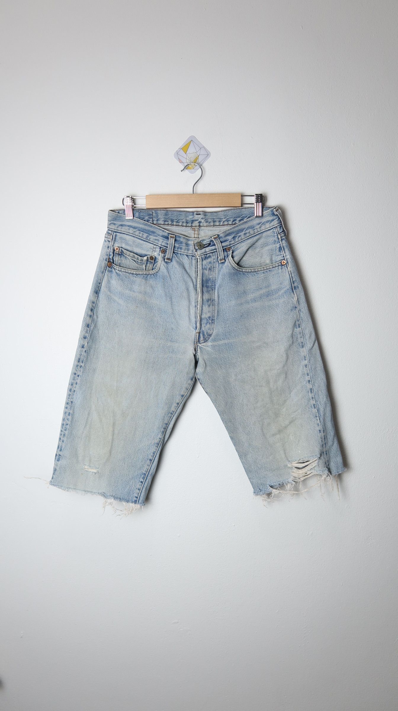 Vintage 80s Levi's 501 Big E Selvage Short Jeans