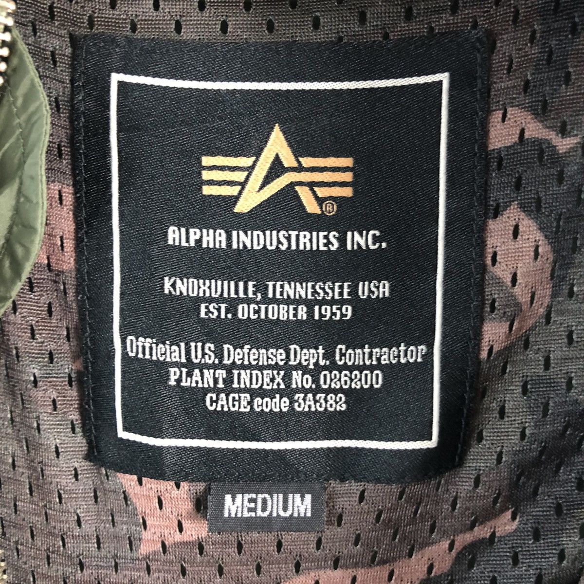 Alpha Industries Flight Military Style Bomber Jacket