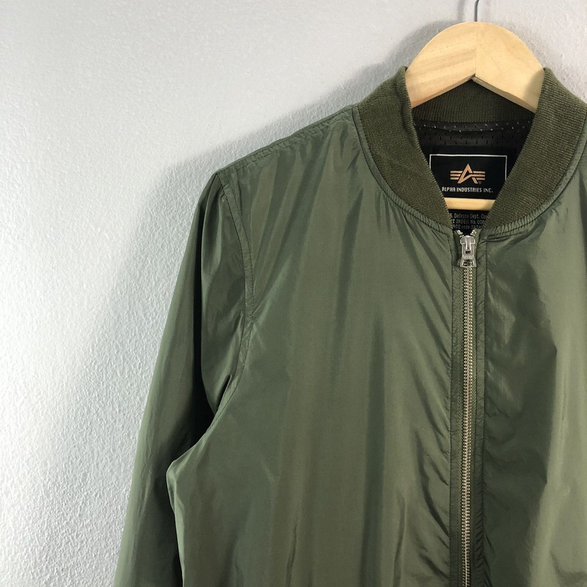 Alpha Industries Flight Military Style Bomber Jacket
