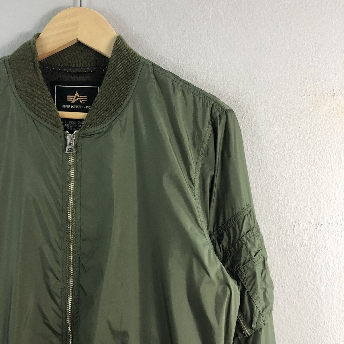 Alpha Industries Flight Military Style Bomber Jacket