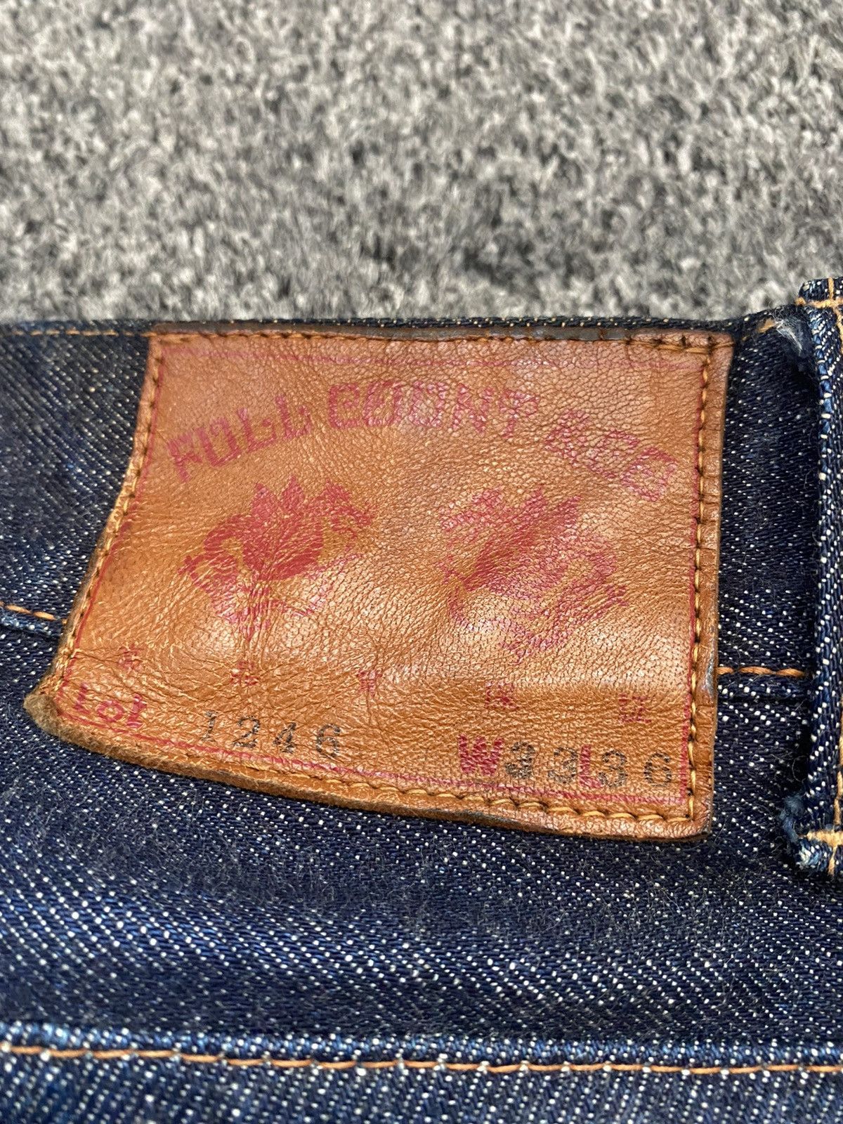 Full Count & Co. Full Count & Co Bush Pant Selvedge Jeans 33x36 Size US 33 - 18 Thumbnail
