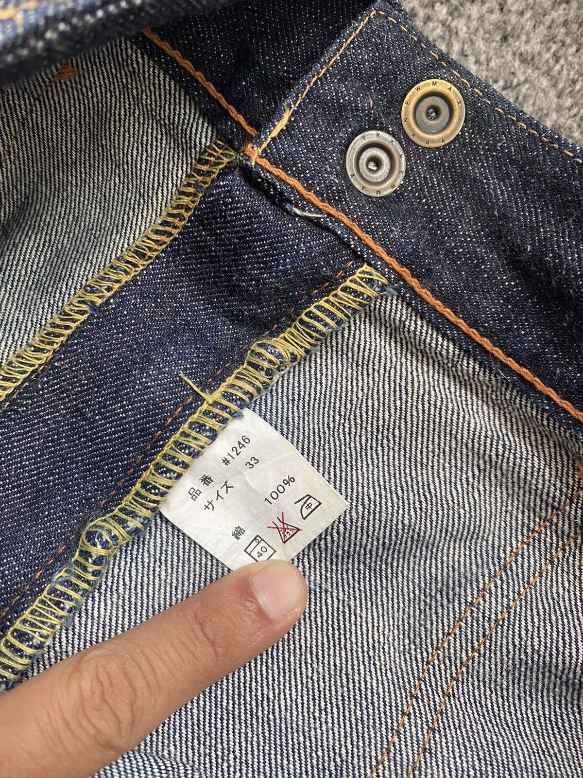 Full Count & Co. Full Count & Co Bush Pant Selvedge Jeans 33x36 Size US 33 - 20 Thumbnail