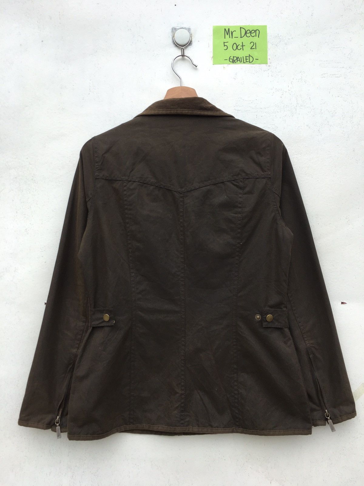 Barbour Rare Wax Barbour Jacket with Corduroy Collar Size US S / EU 44-46 / 1 - 12 Thumbnail