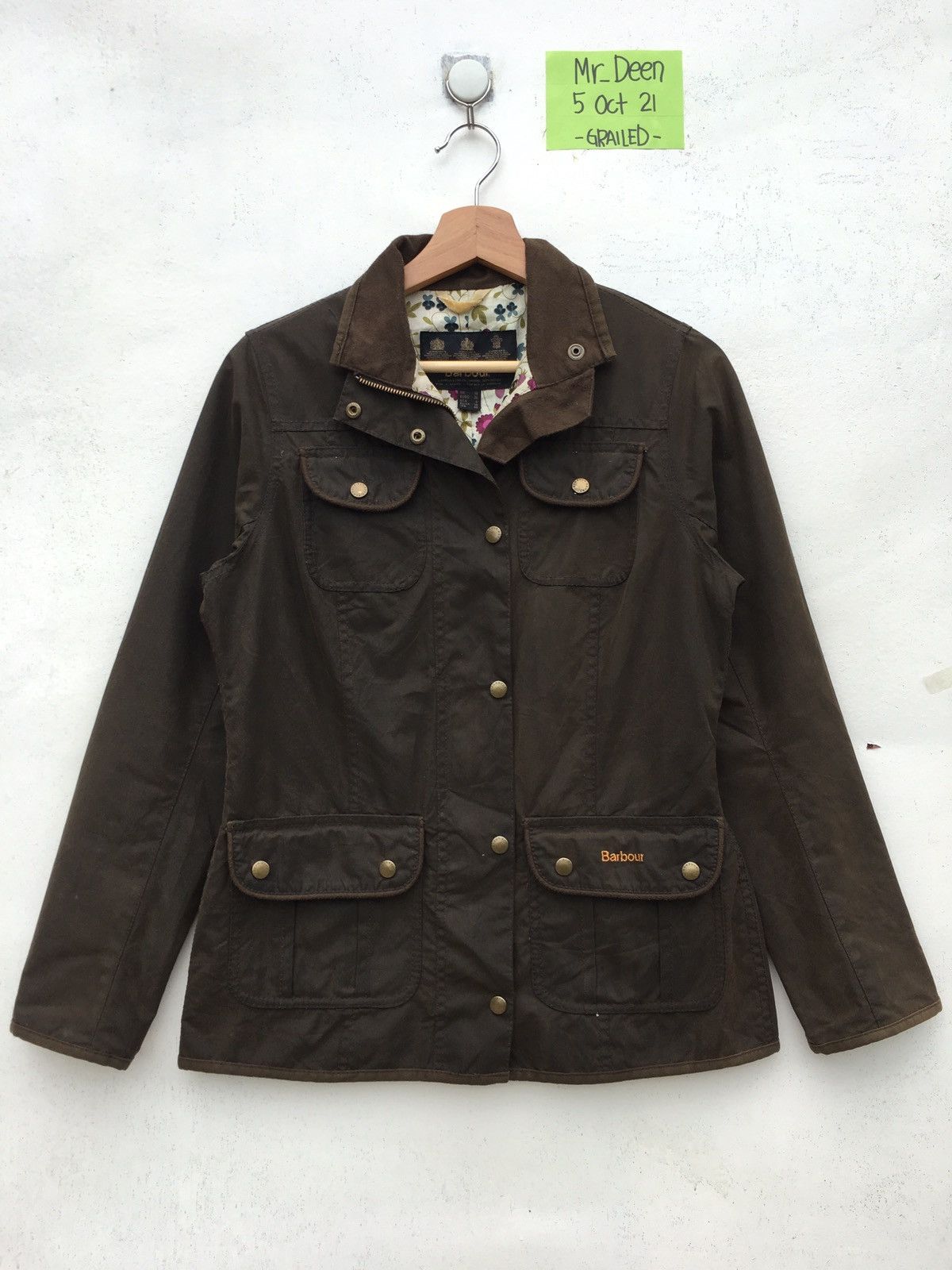 Barbour Rare Wax Barbour Jacket with Corduroy Collar Size US S / EU 44-46 / 1 - 3 Thumbnail