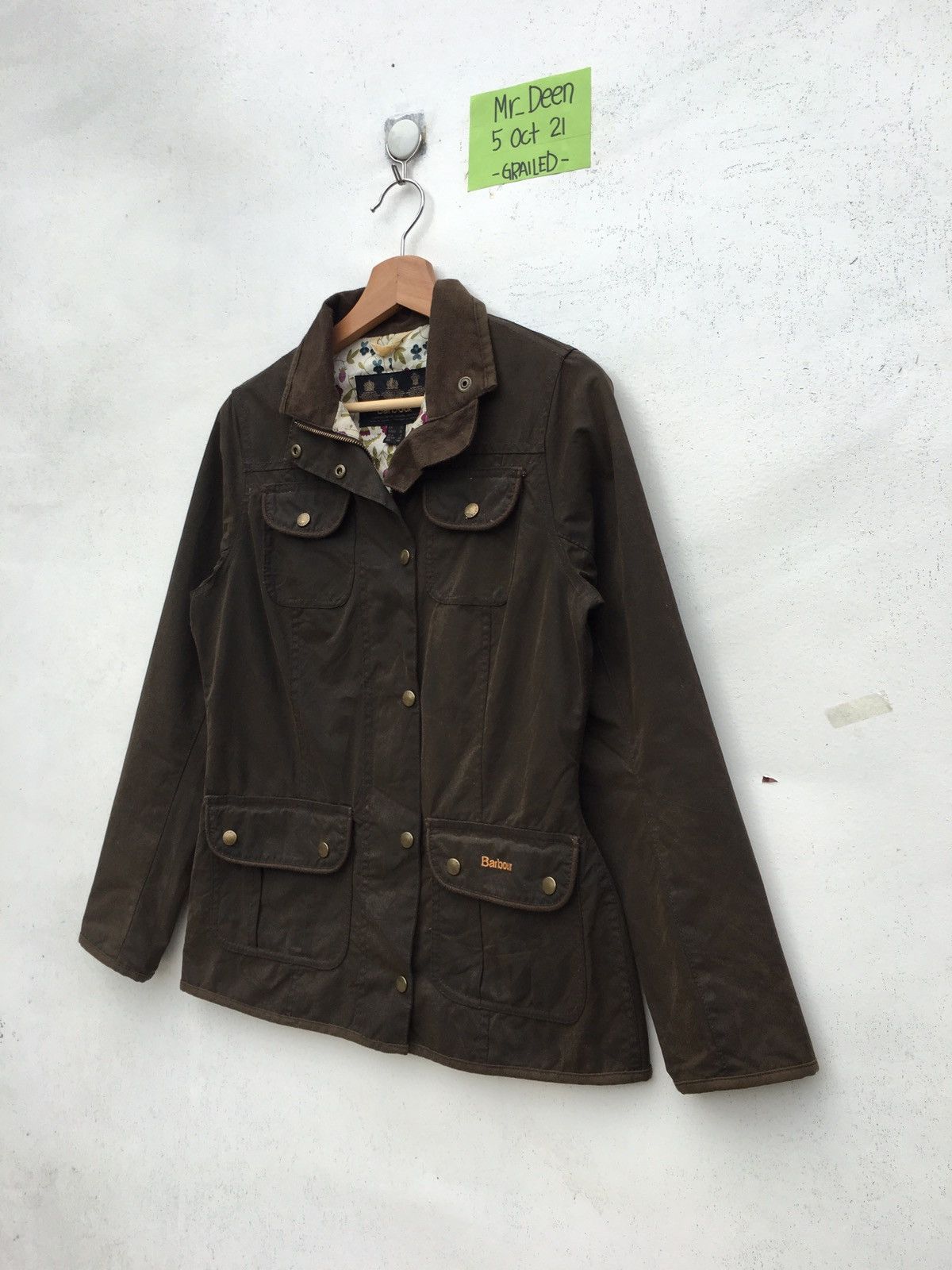 Barbour Rare Wax Barbour Jacket with Corduroy Collar Size US S / EU 44-46 / 1 - 5 Thumbnail