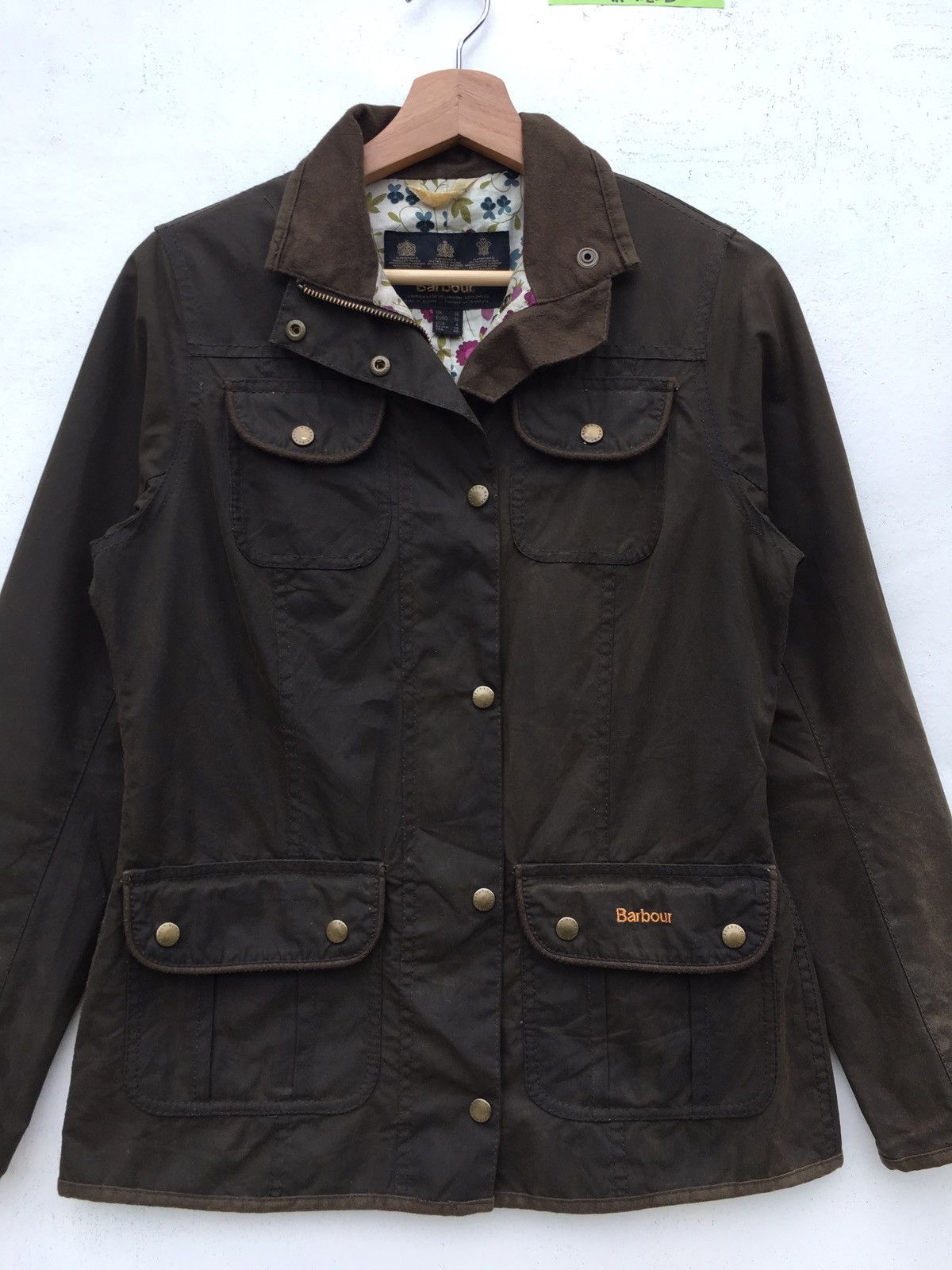 Barbour Rare Wax Barbour Jacket with Corduroy Collar Size US S / EU 44-46 / 1 - 6 Thumbnail
