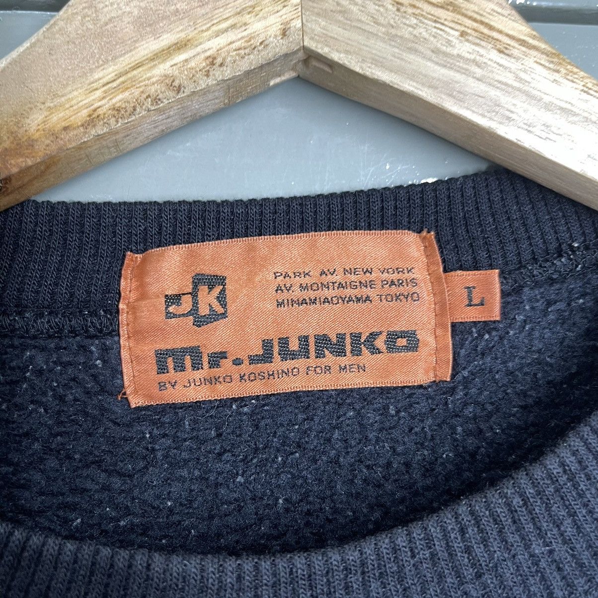 Japanese Brand 90’s Mr.Junko Big Logo Crewneck Sweatshirt Size M Size US M / EU 48-50 / 2 - 8 Thumbnail