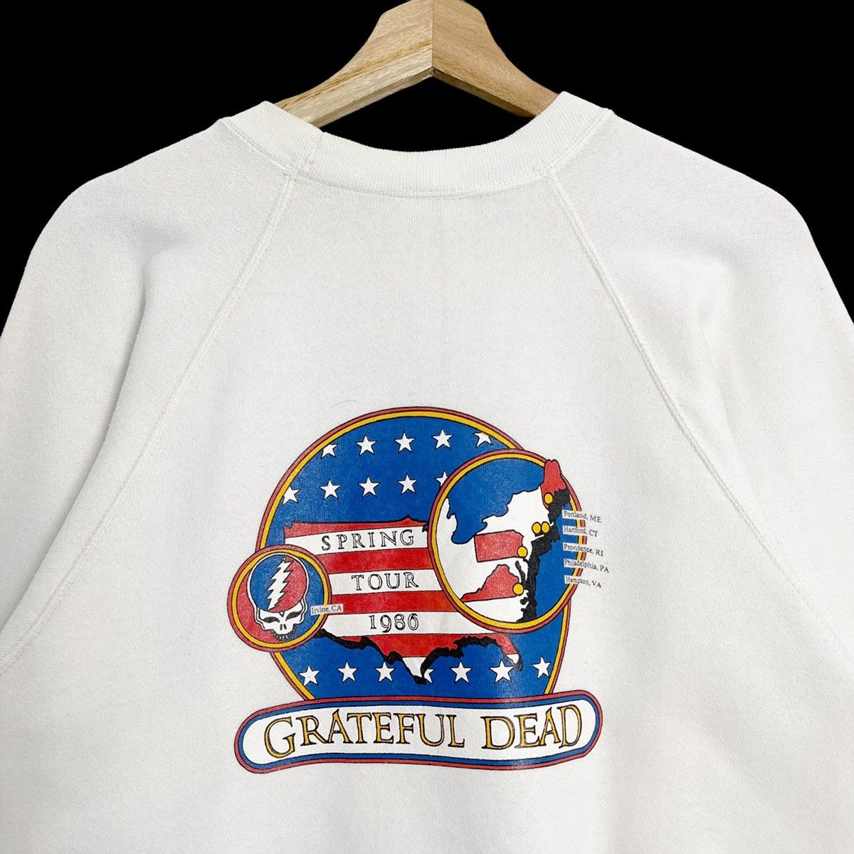 Band Tees × Grateful Dead × Vintage 80s Grateful Dead Spring Tour 1986 Big Logo Sweatshirt Size US M / EU 48-50 / 2 - 4 Thumbnail