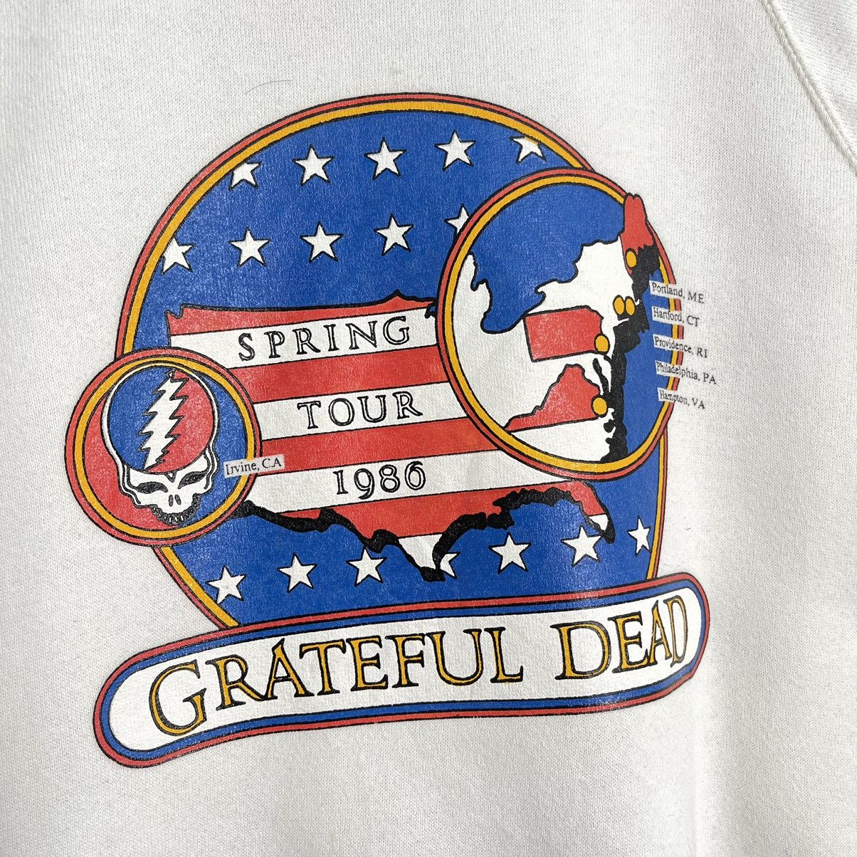 Band Tees × Grateful Dead × Vintage 80s Grateful Dead Spring Tour 1986 Big Logo Sweatshirt Size US M / EU 48-50 / 2 - 5 Thumbnail