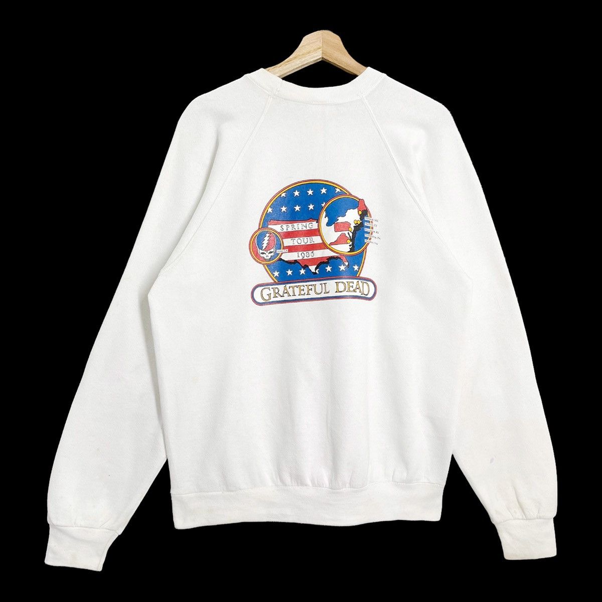 Band Tees × Grateful Dead × Vintage 80s Grateful Dead Spring Tour 1986 Big Logo Sweatshirt Size US M / EU 48-50 / 2 - 1 Thumbnail