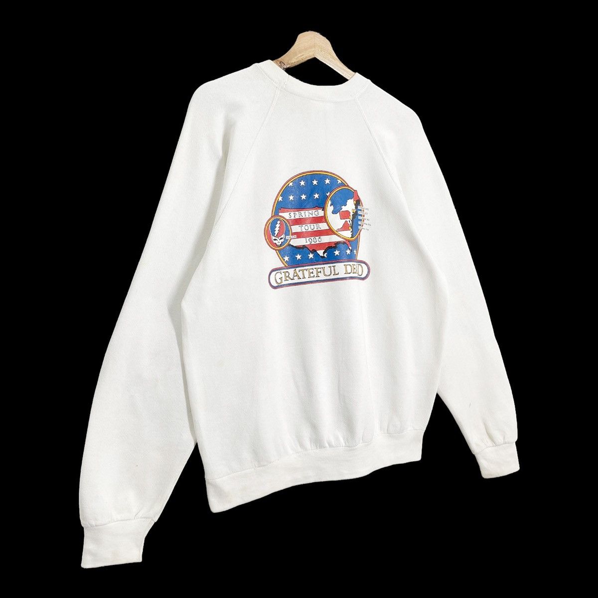 Band Tees × Grateful Dead × Vintage 80s Grateful Dead Spring Tour 1986 Big Logo Sweatshirt Size US M / EU 48-50 / 2 - 3 Thumbnail