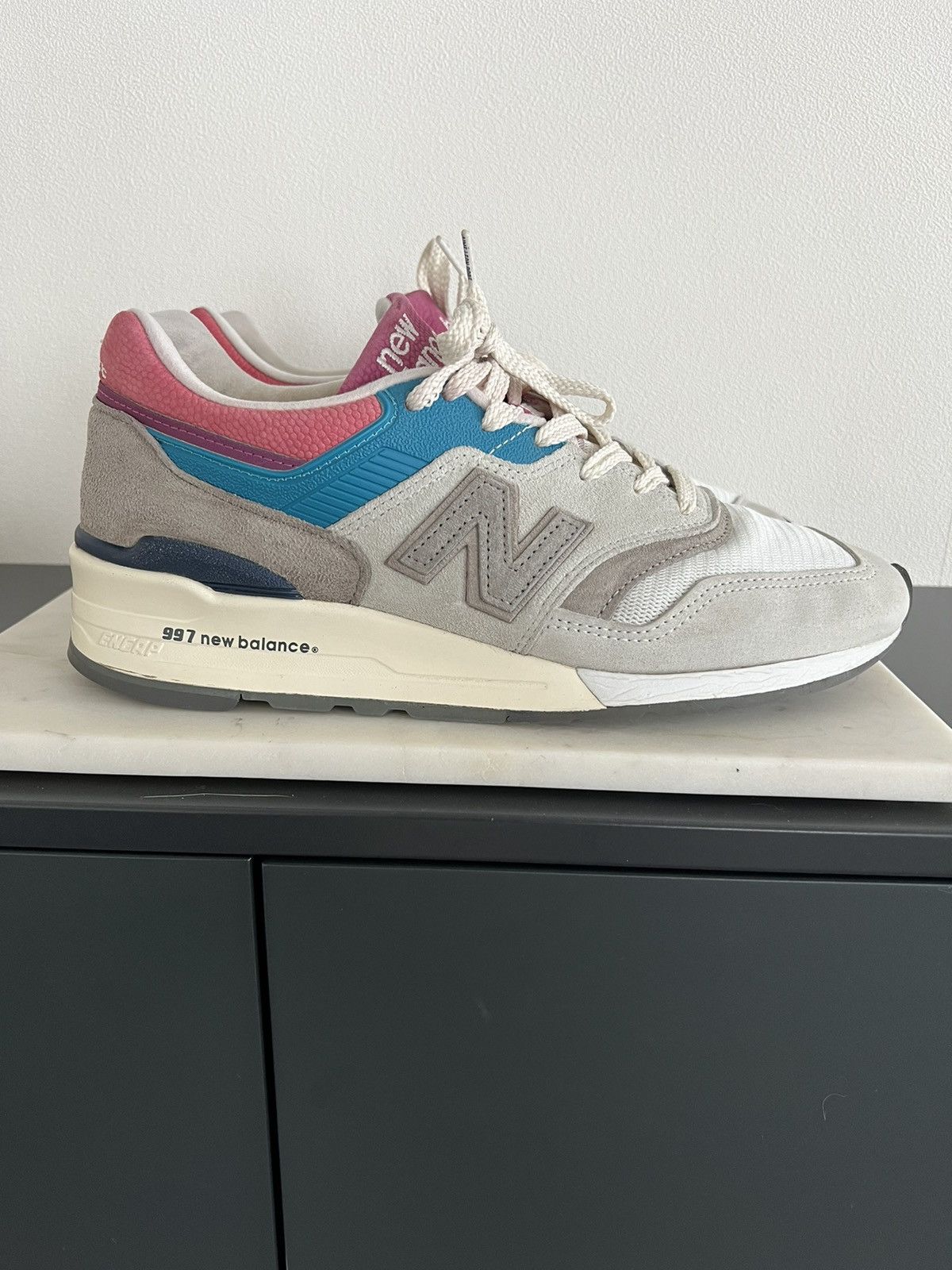 Aime Leon Dore × New Balance New Balance 997 Aime Leon Dore (Pink Tongue) Size US 9 / EU 42 - 4 Thumbnail