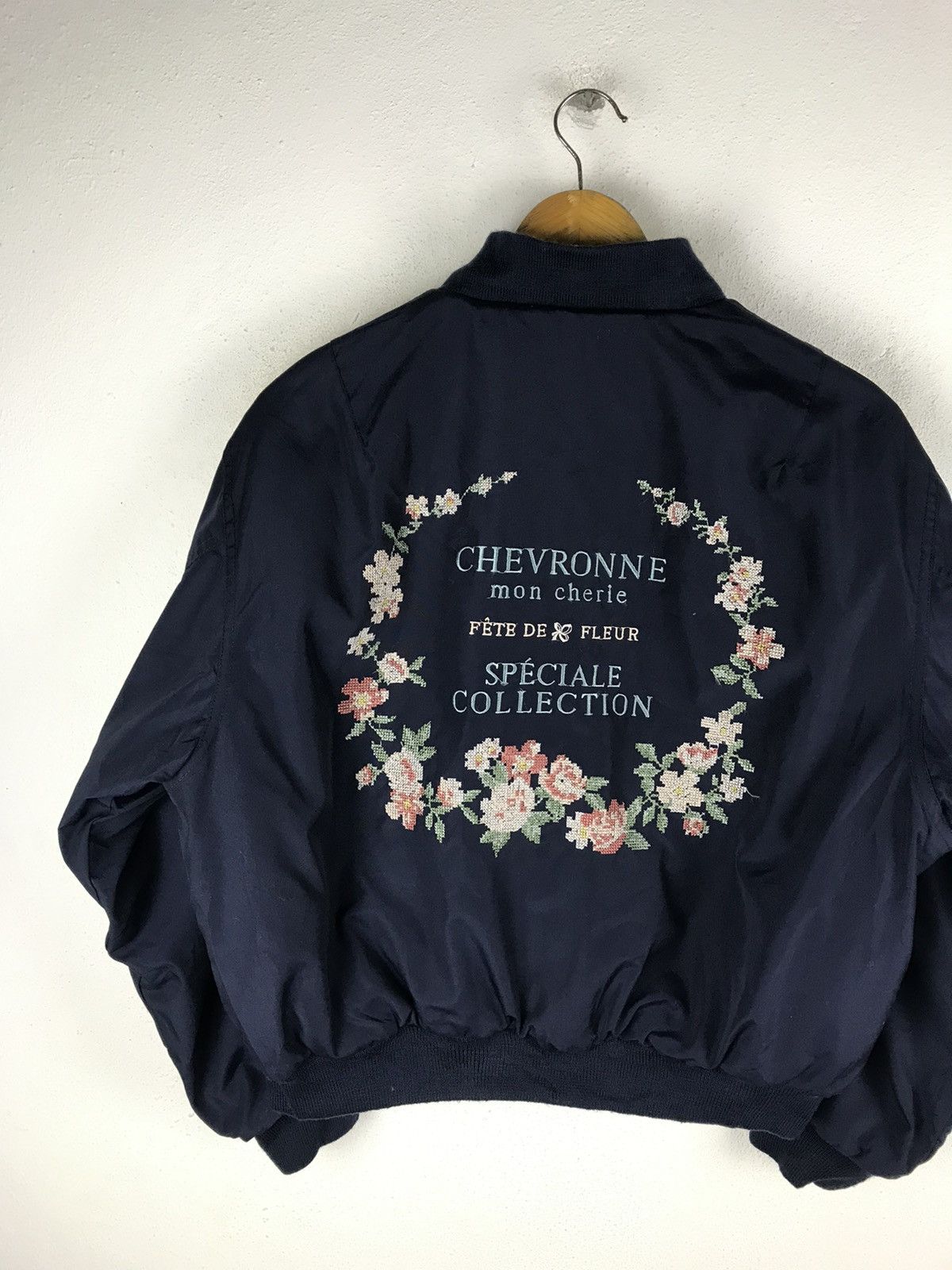 Japanese Brand Blood Stock “Chevronne Mon Cherie” Embroidered Floral Size US L / EU 52-54 / 3 - 4 Thumbnail