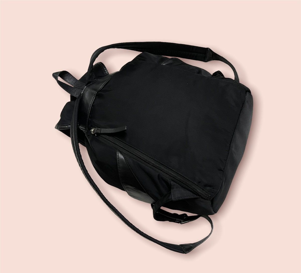 Designer × Vintage × agnes b. AGNES B. NYLON/LEATHER DAYPACK Size ONE SIZE - 7 Thumbnail
