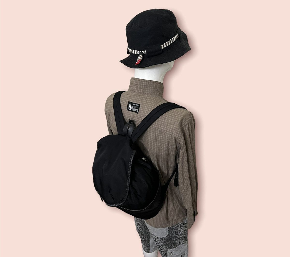 Designer × Vintage × agnes b. AGNES B. NYLON/LEATHER DAYPACK Size ONE SIZE - 16 Thumbnail